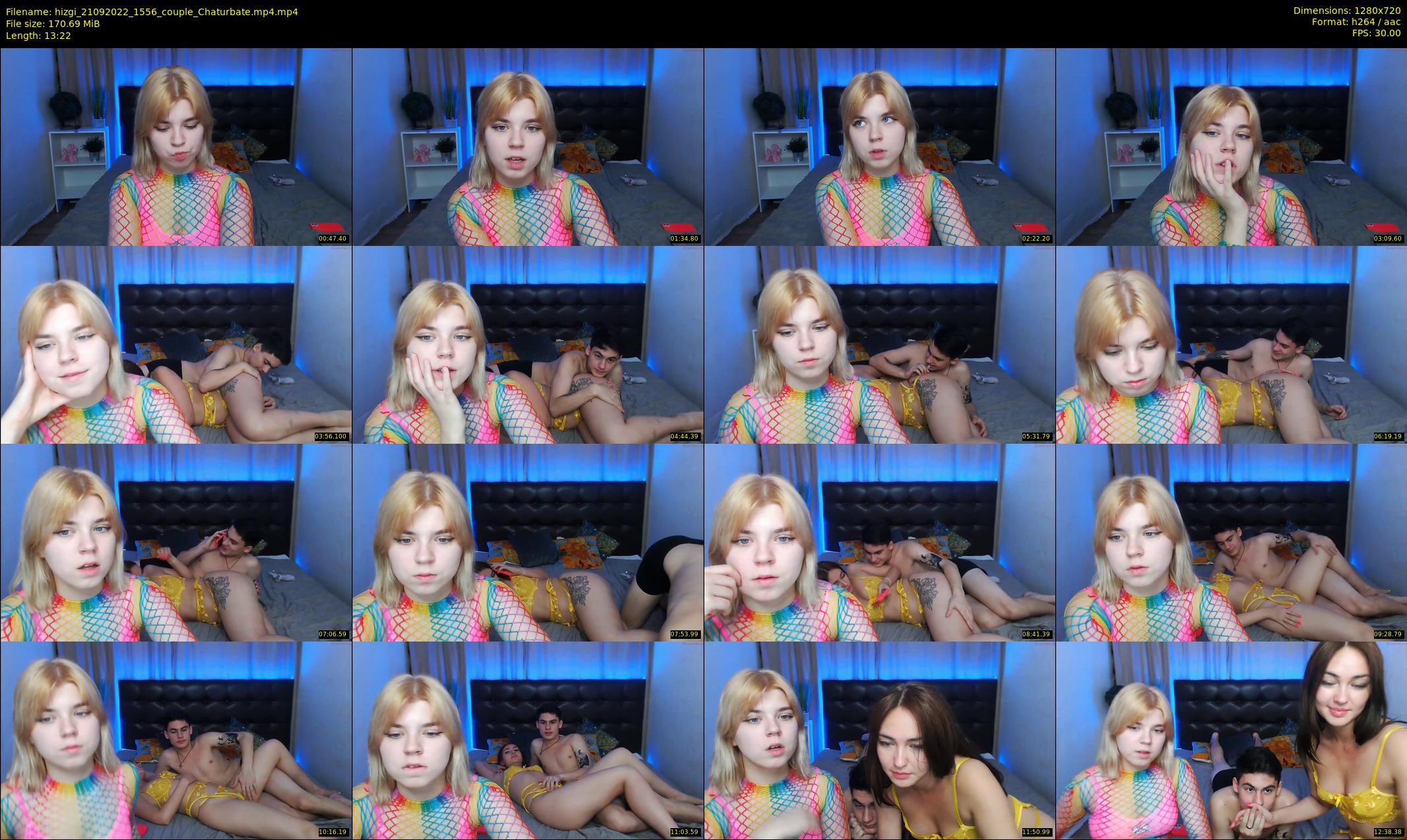 hizgi — 14 minute Chaturbate couple cam show recording, 720p, Sep 21, 2022