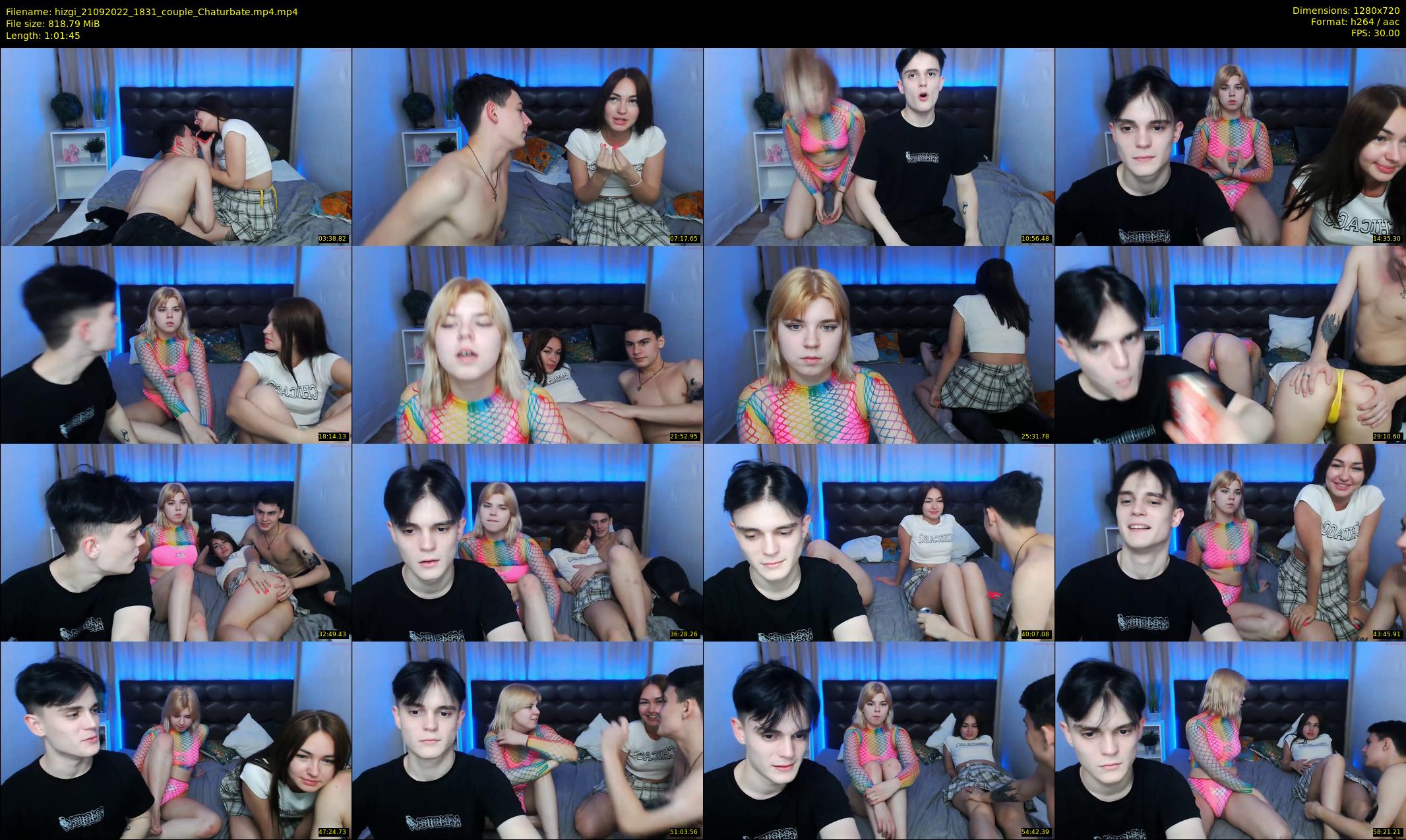 hizgi — 62 minute Chaturbate couple cam show recording, 720p, Sep 21, 2022