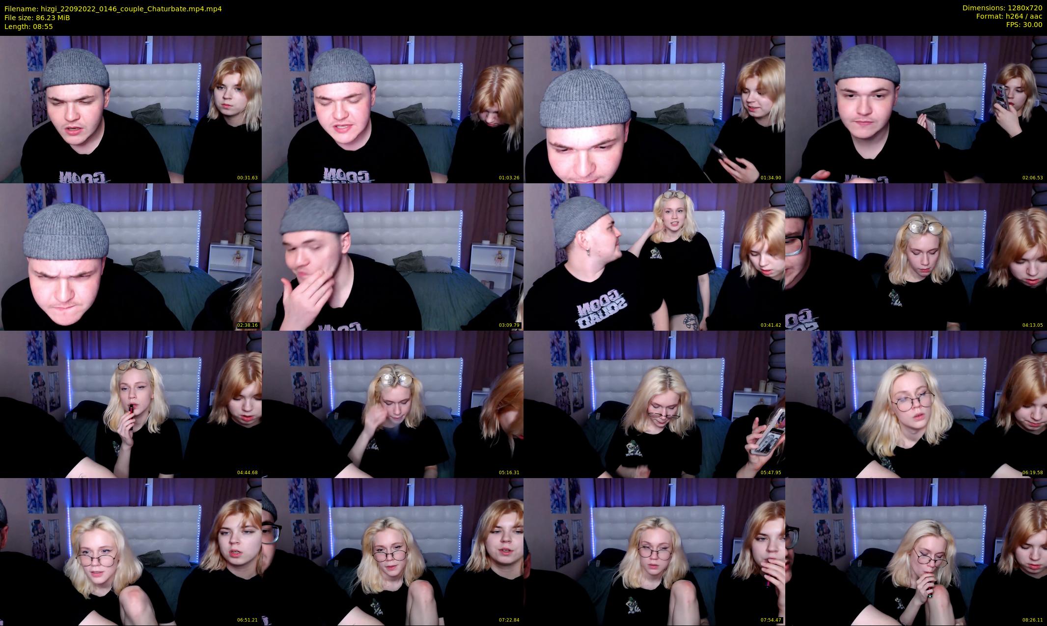 hizgi — 9 minute Chaturbate couple cam show recording, 720p, Sep 22, 2022