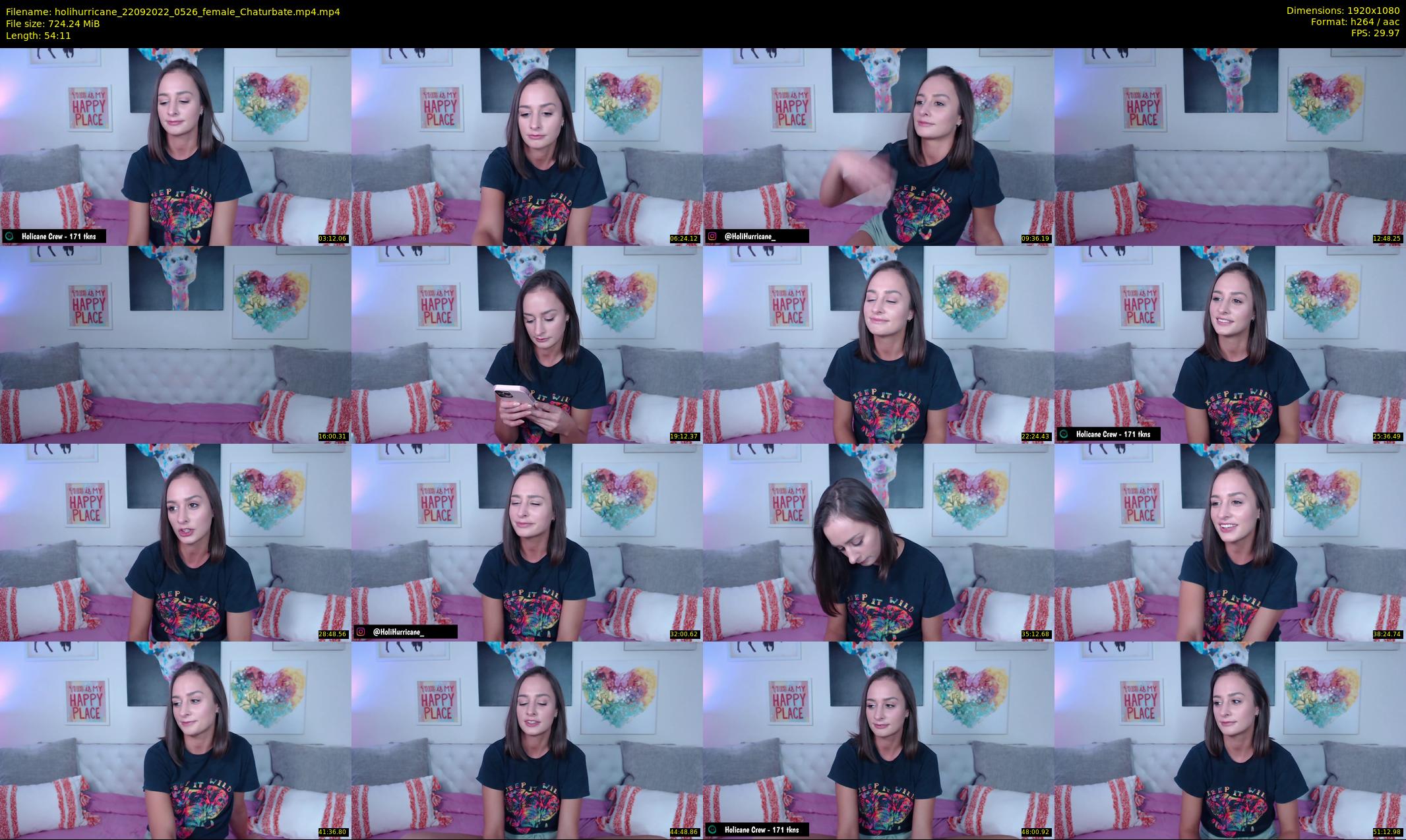 holihurricane — 55 minute Chaturbate female cam show recording, 1080p, Sep 22, 2022