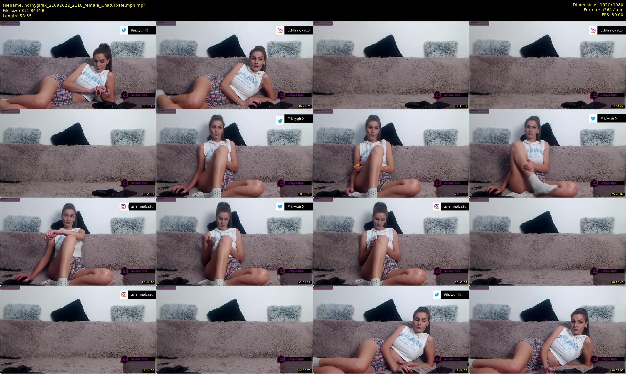 hornygirllx — 54 minute Chaturbate female cam show recording, 1080p, Sep 21, 2022