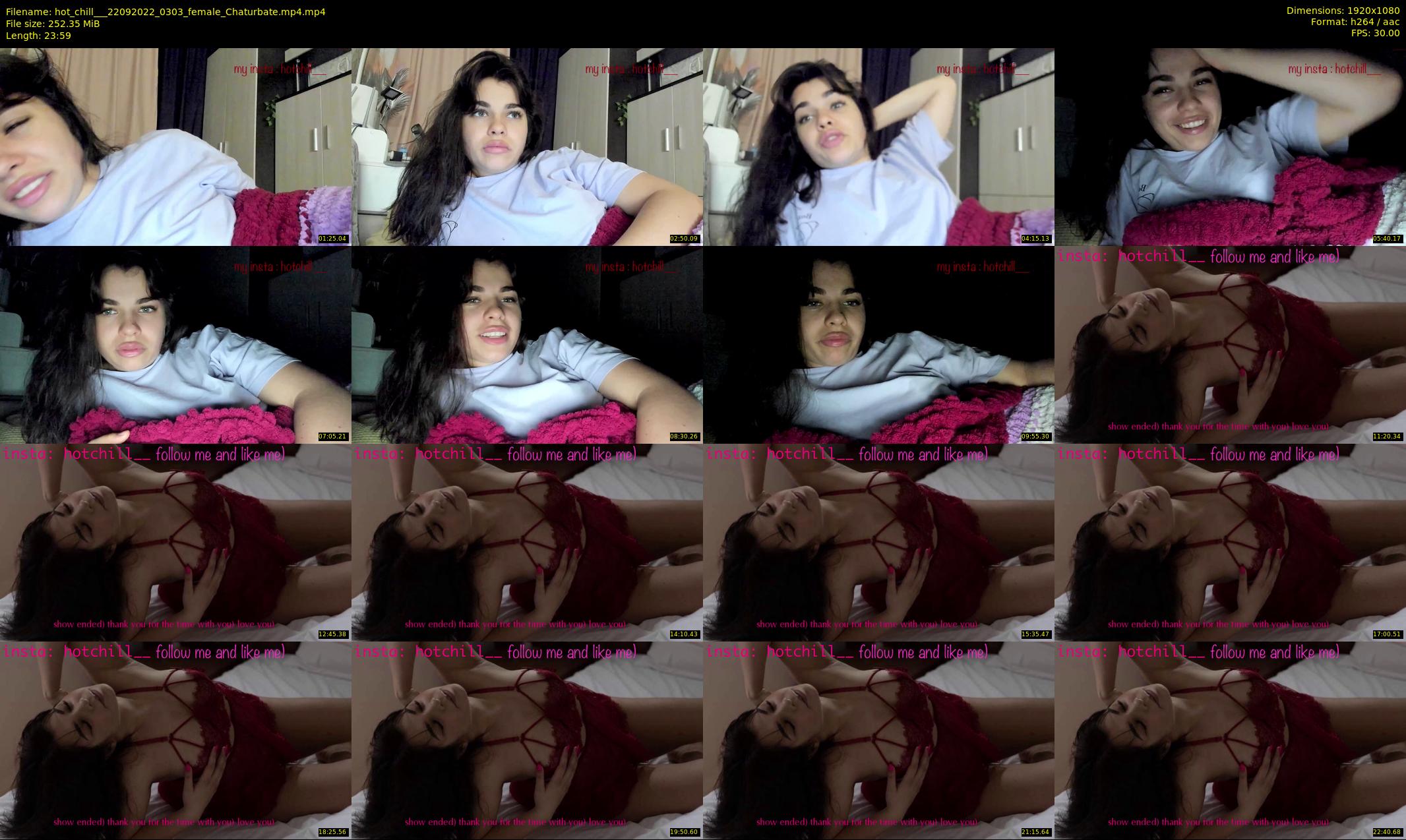 hot_chill__ — 24 minute Chaturbate female cam show recording, 1080p, Sep 22, 2022