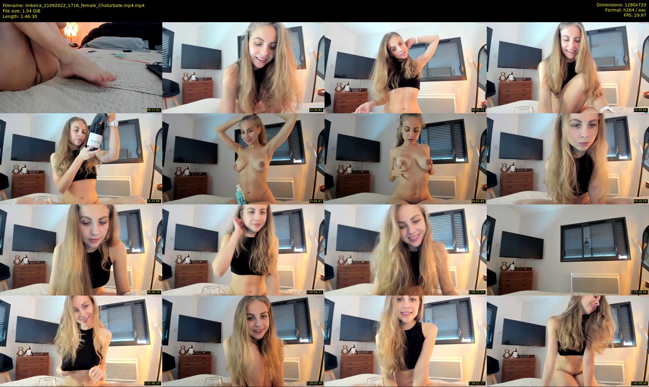imkeira — 107 minute Chaturbate female cam show recording, 720p, Sep 21, 2022