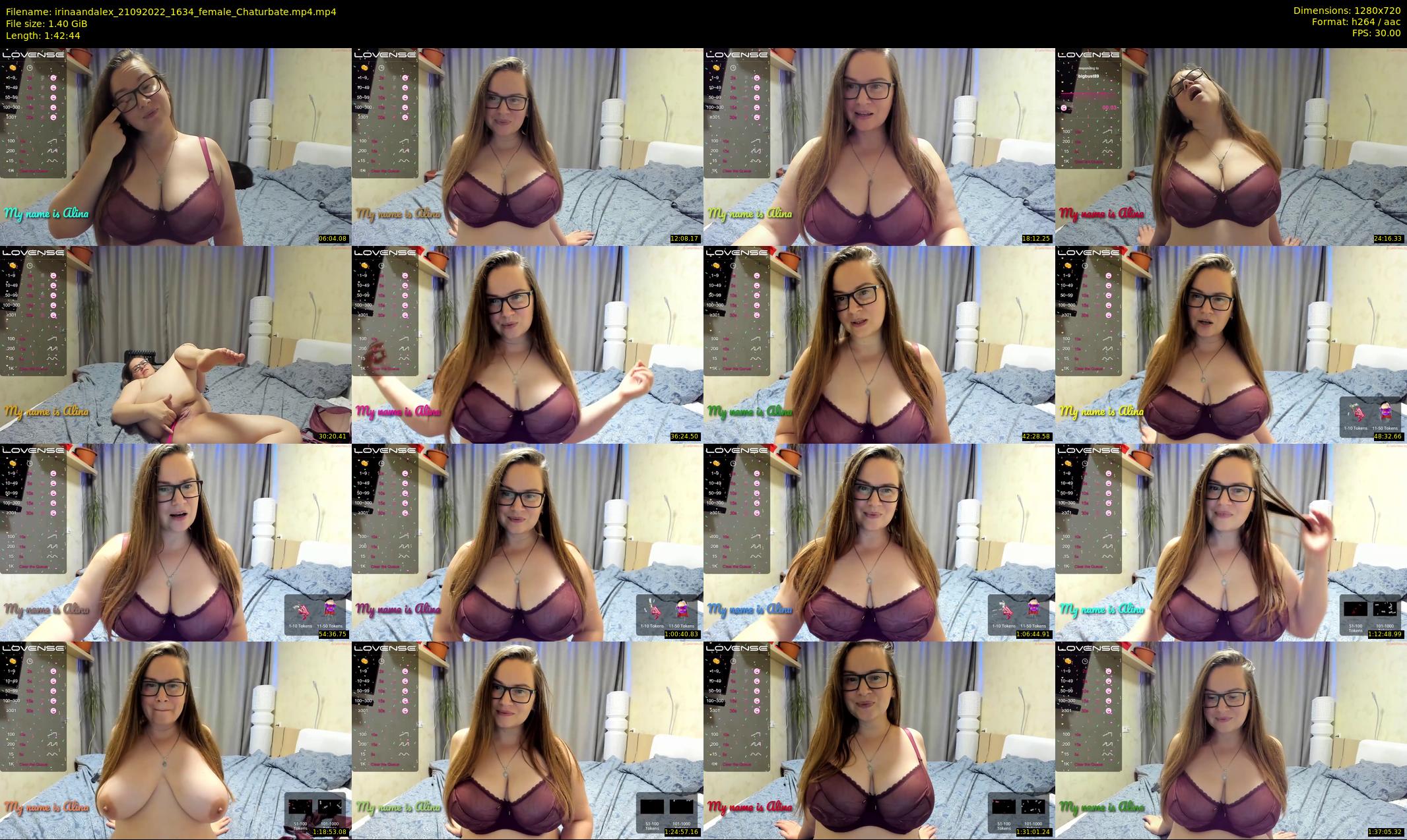 irinaandalex — 103 minute Chaturbate couple cam show recording, 720p, Sep 21, 2022
