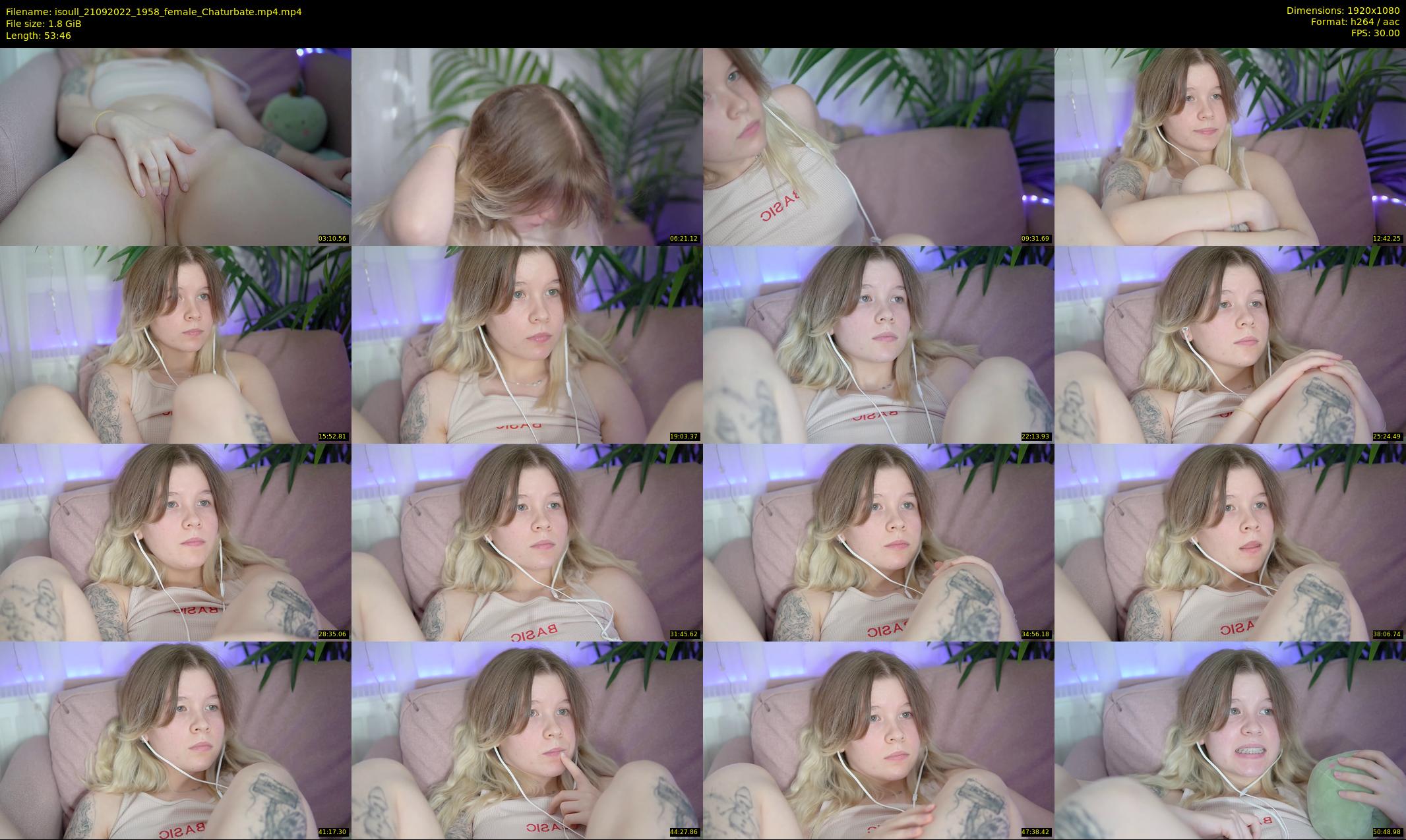 isoull — 54 minute Chaturbate female cam show recording, 1080p, Sep 21, 2022