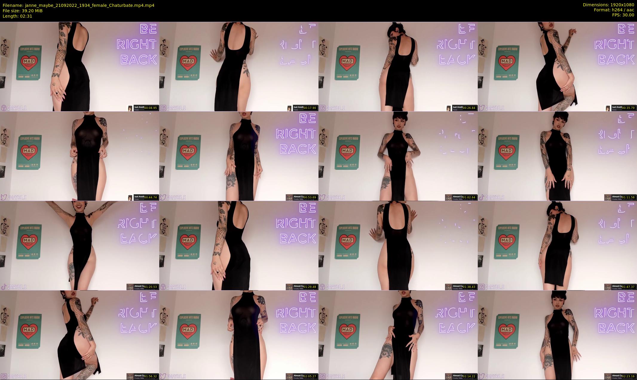 janne_maybe — 3 minute Chaturbate female cam show recording, 1080p, Sep 21, 2022