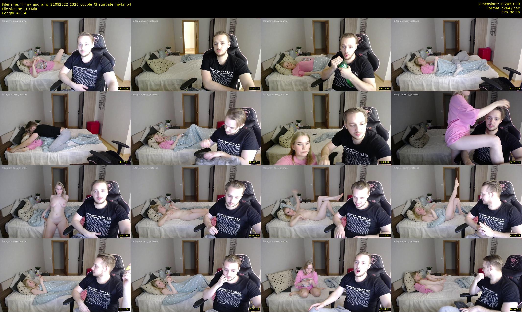 jimmy_and_amy — 48 minute Chaturbate couple cam show recording, 1080p, Sep 21, 2022