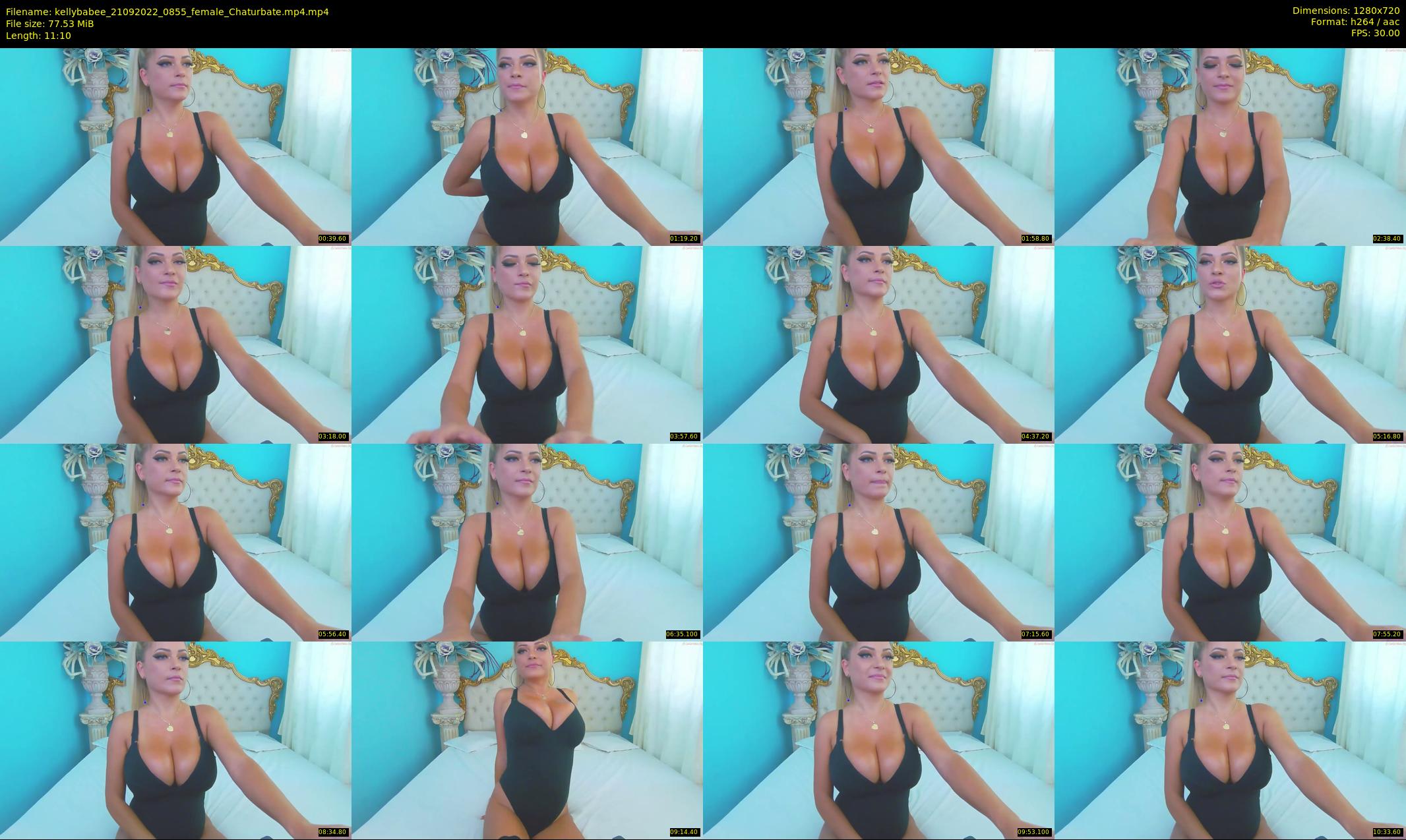 kellybabee — 12 minute Chaturbate female cam show recording, 720p, Sep 21, 2022