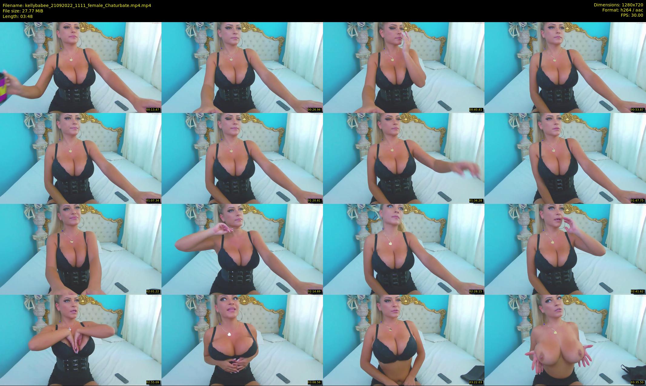 kellybabee — 4 minute Chaturbate female cam show recording, 720p, Sep 21, 2022