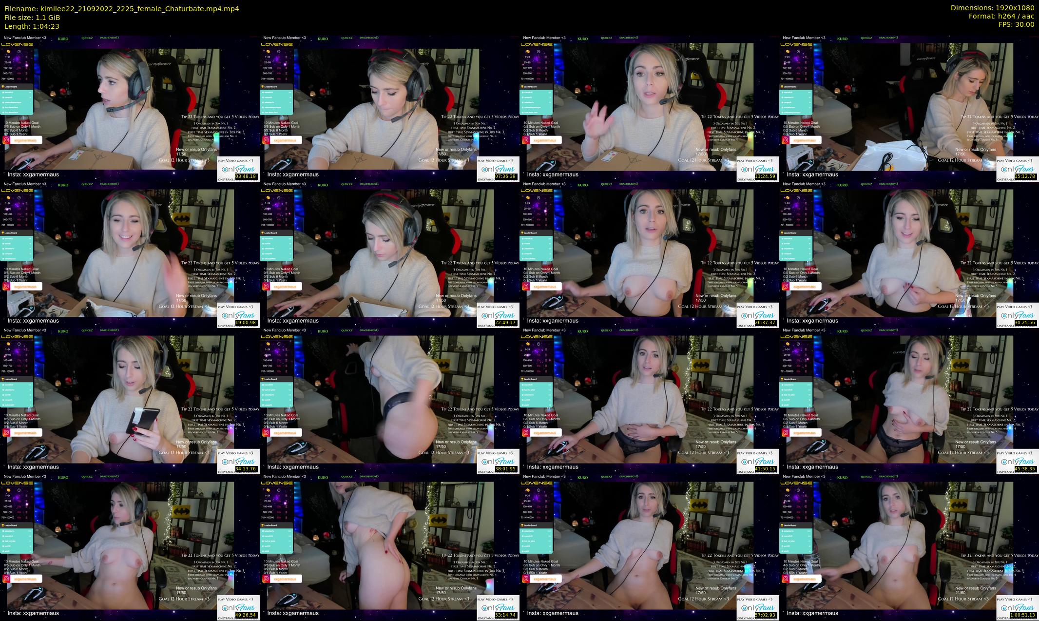 kimilee22 — 65 minute Chaturbate female cam show recording, 1080p, Sep 21, 2022