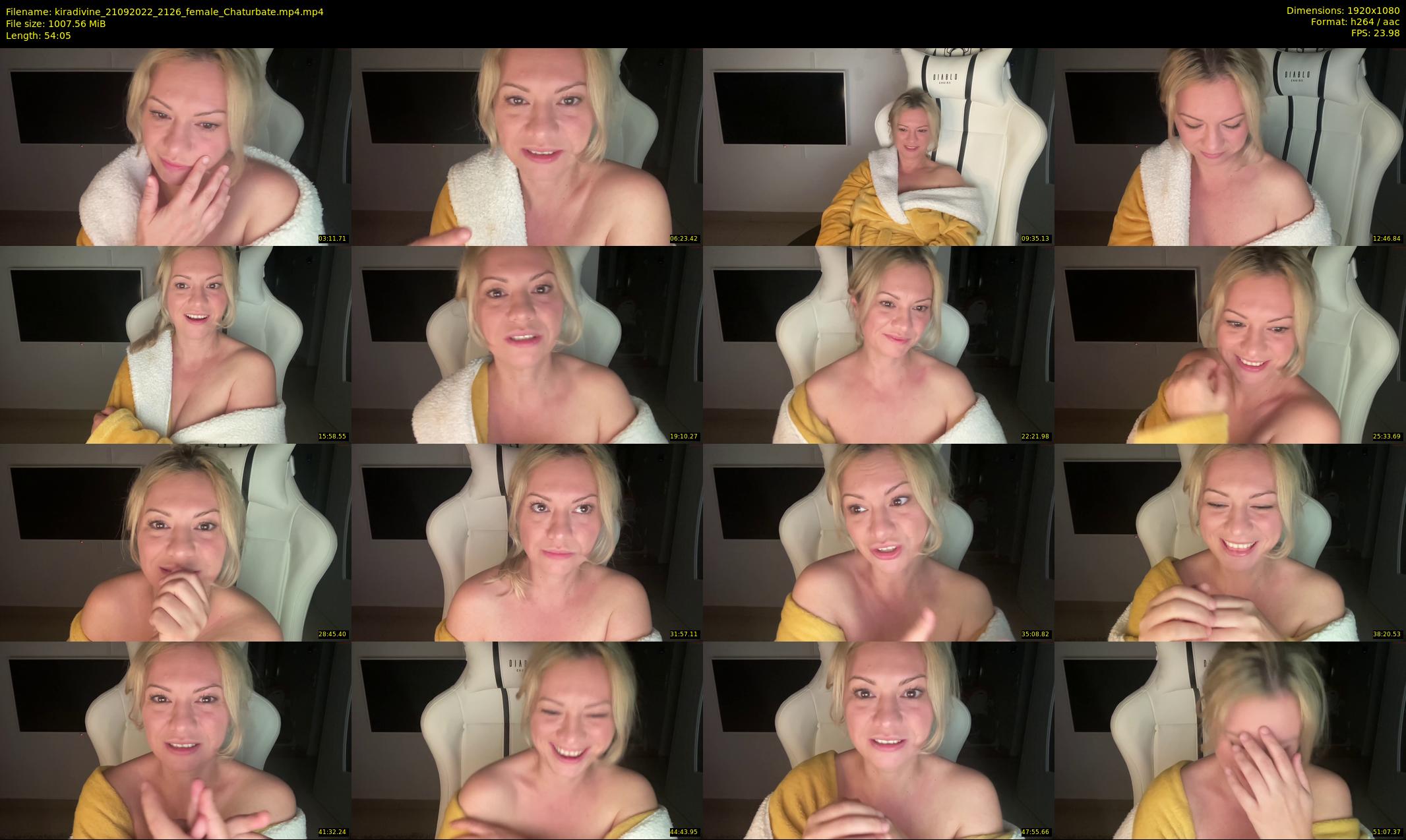 kiradivine — 55 minute Chaturbate female cam show recording, 1080p, Sep 21, 2022