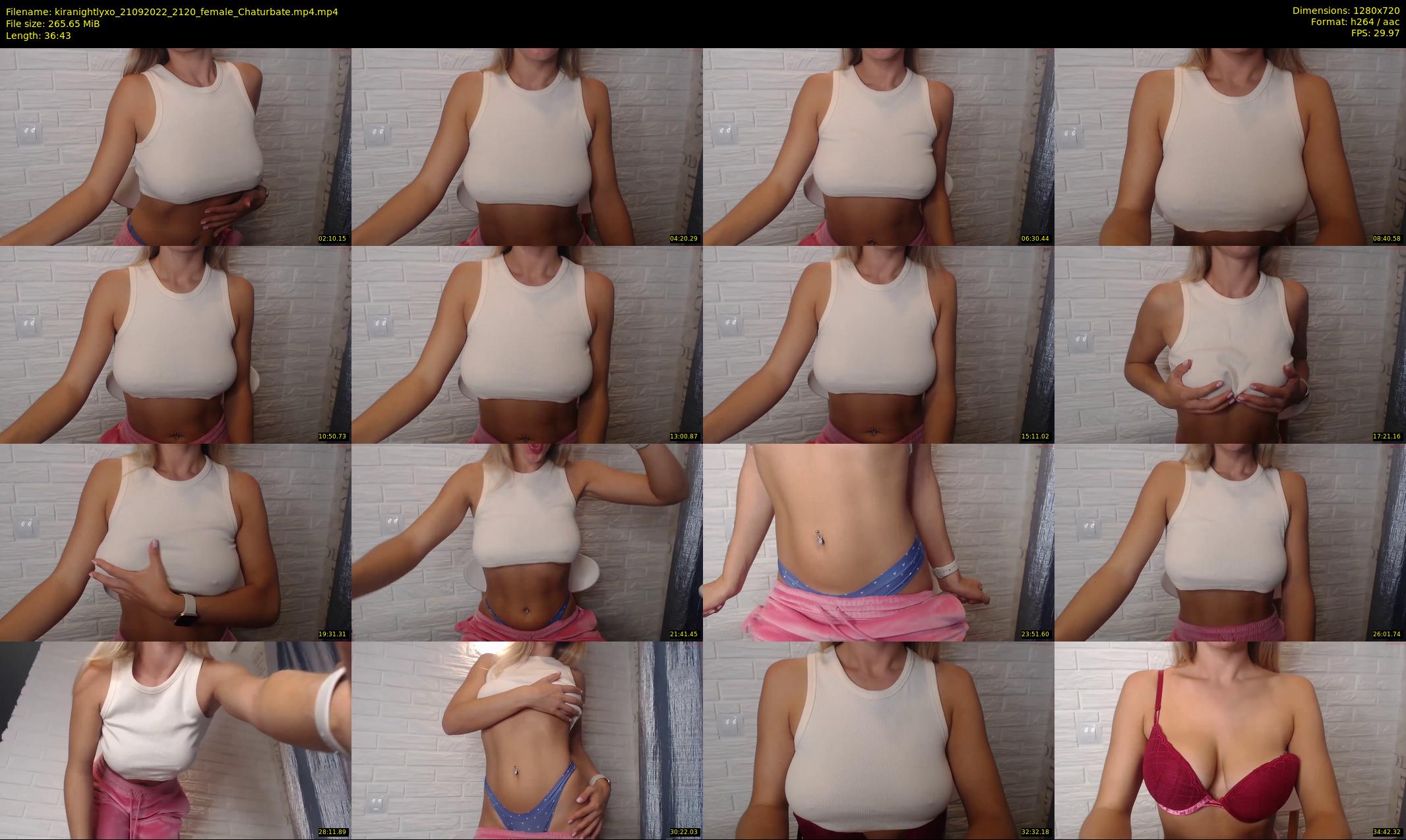 kiranightlyxo — 37 minute Chaturbate female cam show recording, 720p, Sep 21, 2022