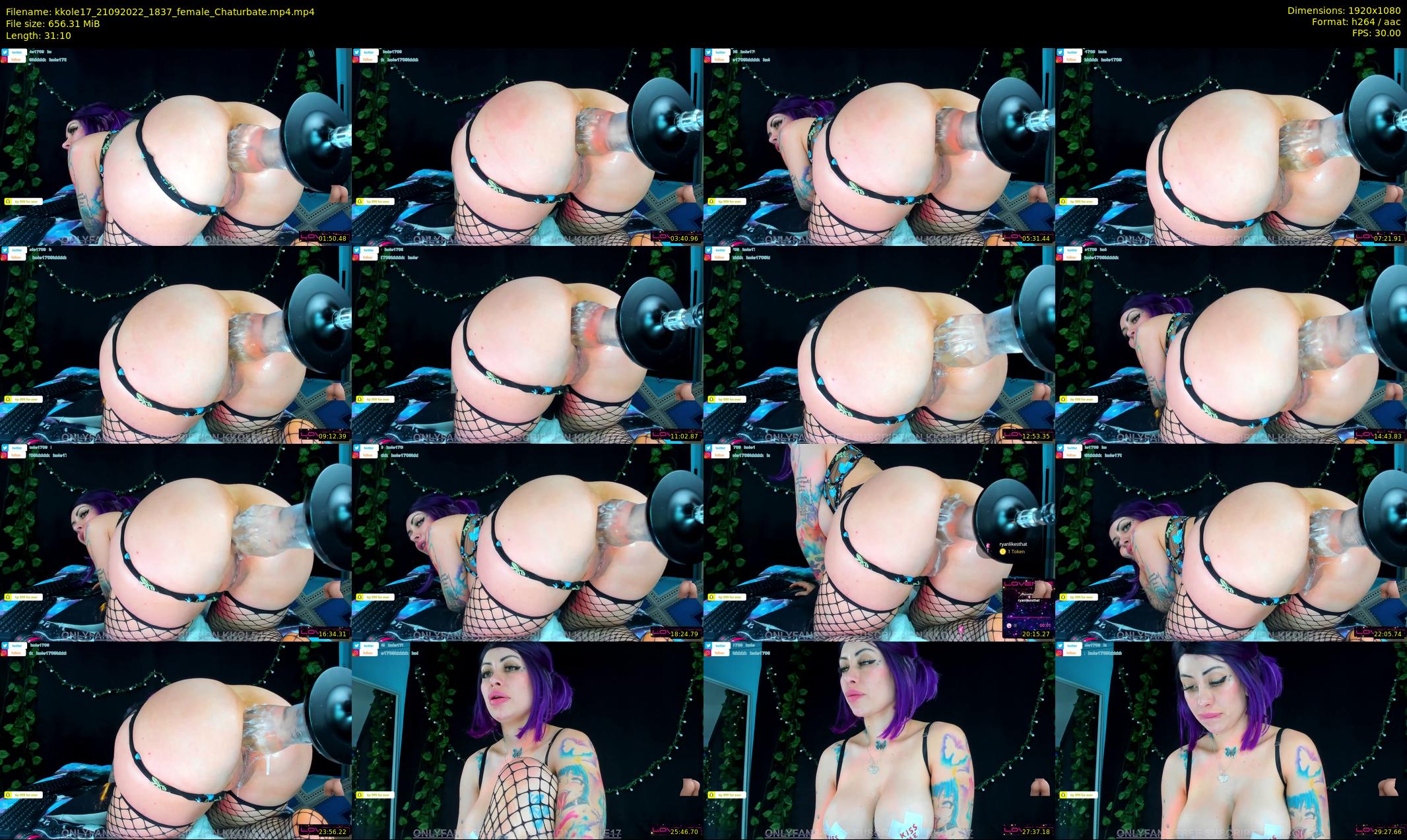 kkole17 — 32 minute Chaturbate female cam show recording, 1080p, Sep 21, 2022