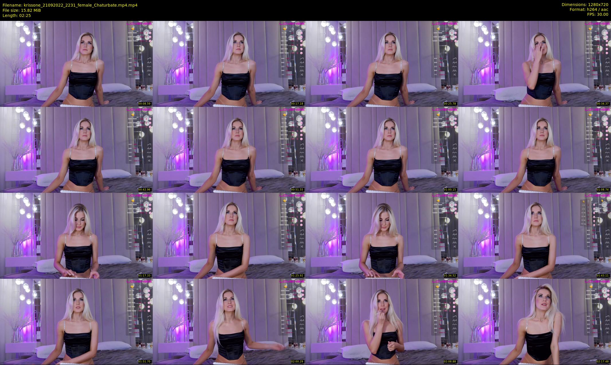 krissone — 3 minute Chaturbate female cam show recording, 720p, Sep 21, 2022