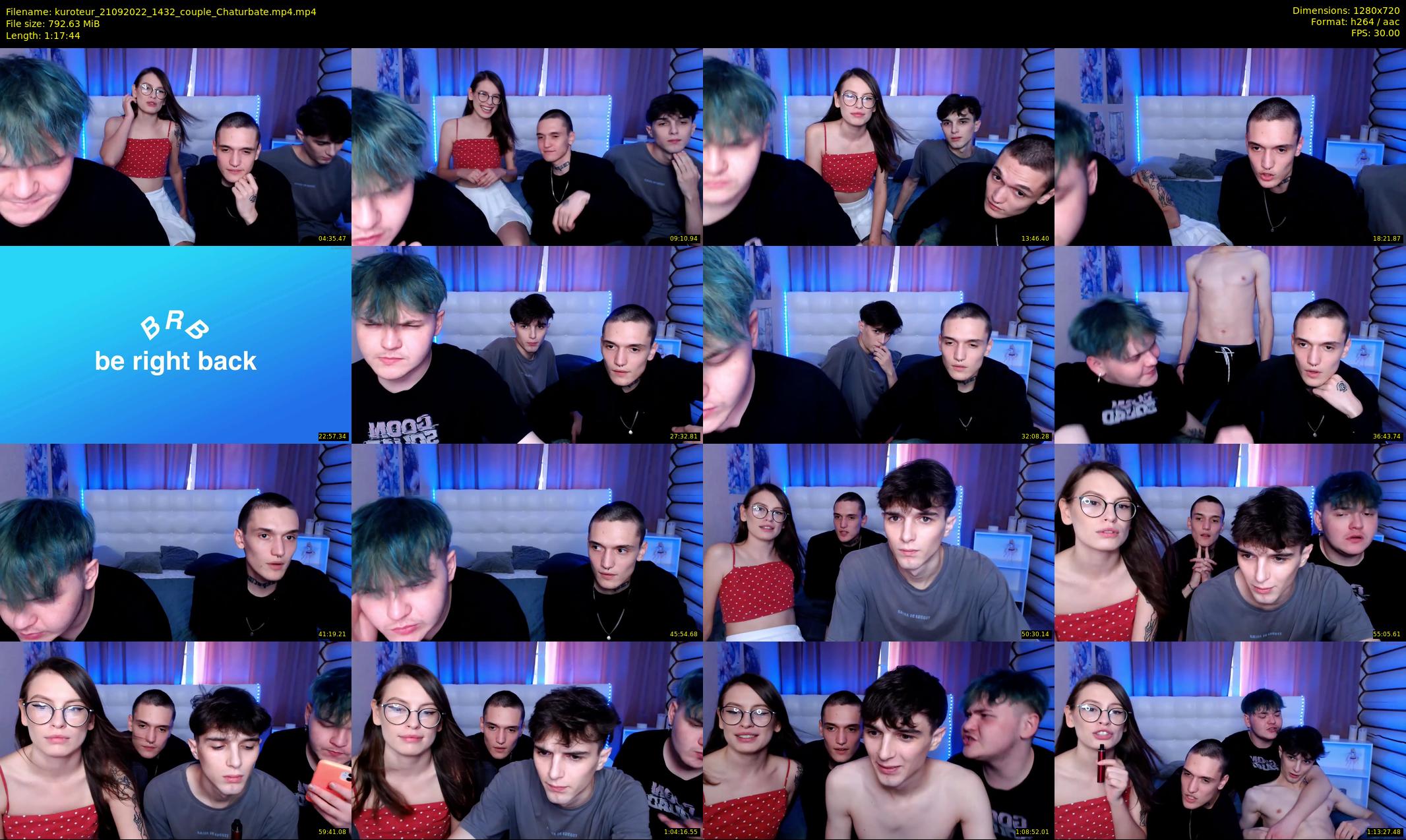kuroteur — 78 minute Chaturbate couple cam show recording, 720p, Sep 21, 2022