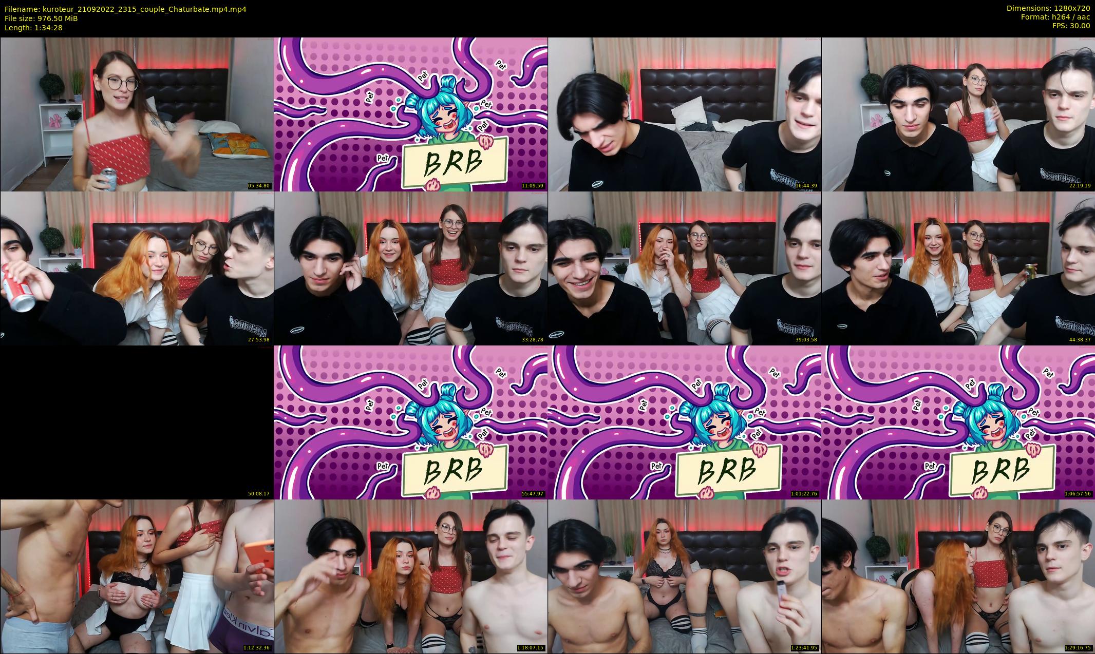 kuroteur — 95 minute Chaturbate couple cam show recording, 720p, Sep 21, 2022