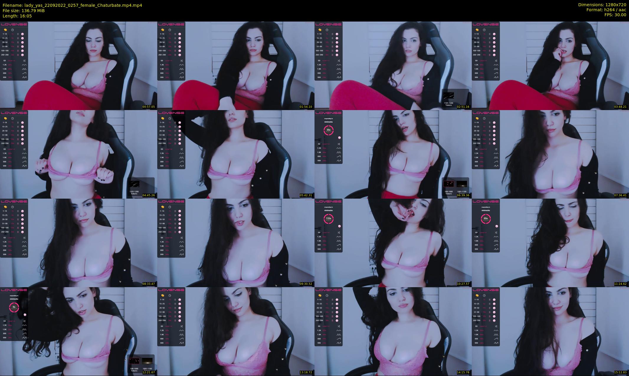 lady_yas — 17 minute Chaturbate female cam show recording, 720p, Sep 22, 2022