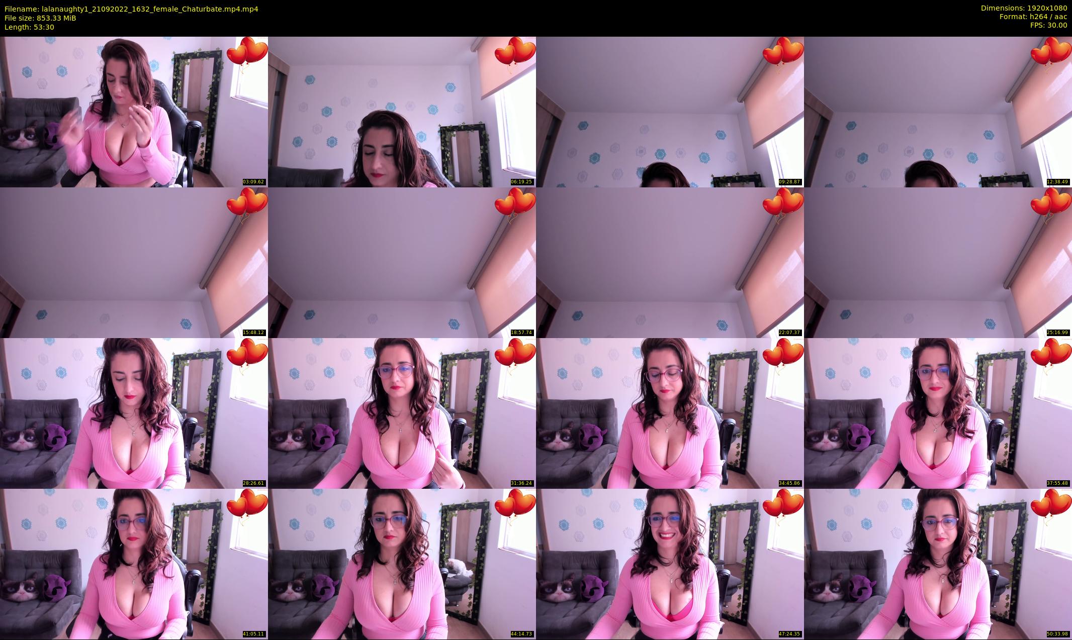 lalanaughty1 — 54 minute Chaturbate female cam show recording, 1080p, Sep 21, 2022