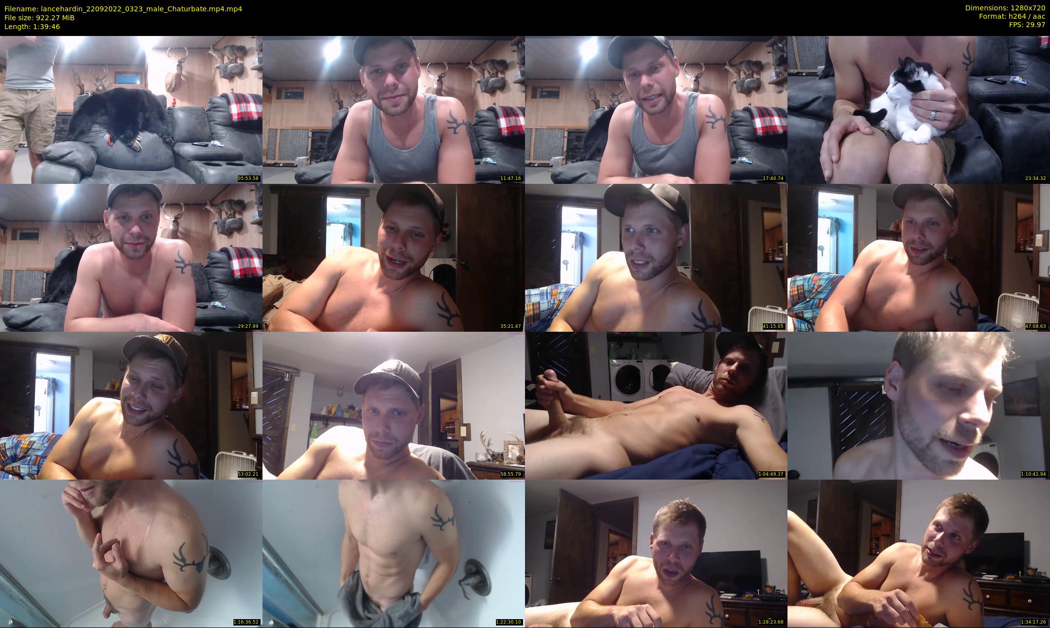 lancehardin — 100 minute Chaturbate male cam show recording, 720p, Sep 22, 2022