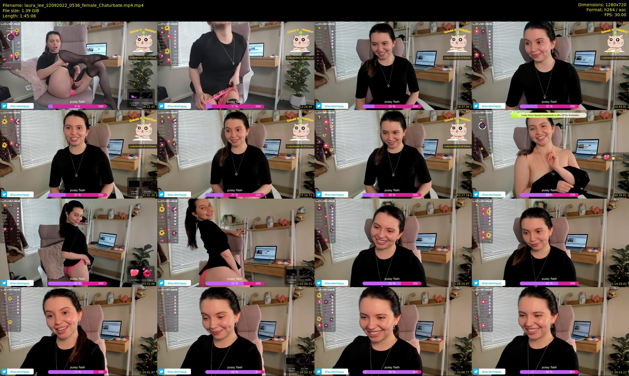 laura_lee — 106 minute Chaturbate female cam show recording, 720p, Sep 22, 2022