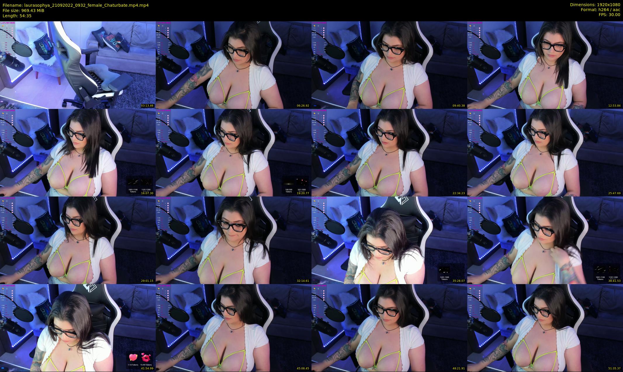 laurasophya — 55 minute Chaturbate female cam show recording, 1080p, Sep 21, 2022