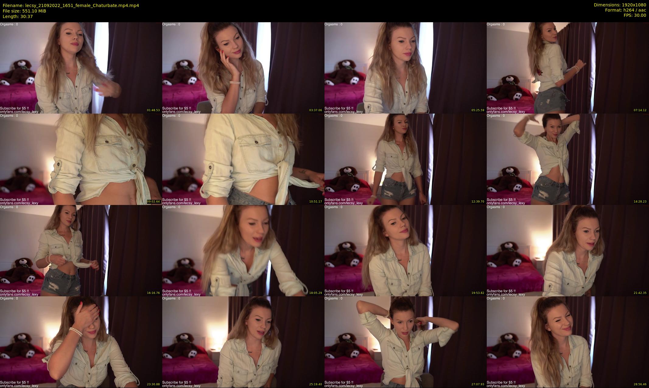 lecsy — 31 minute Chaturbate female cam show recording, 1080p, Sep 21, 2022