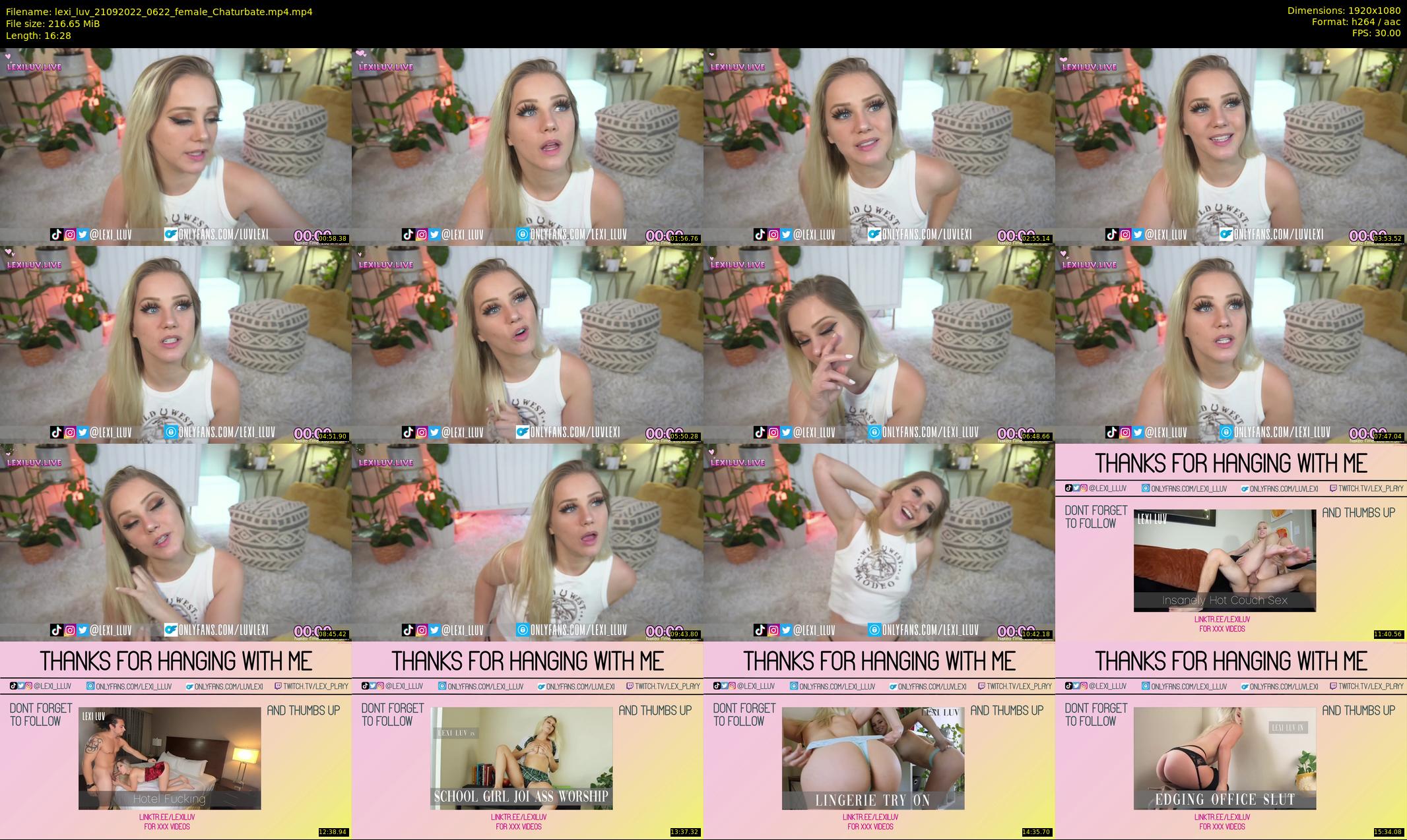 lexi_luv — 17 minute Chaturbate female cam show recording, 1080p, Sep 21, 2022