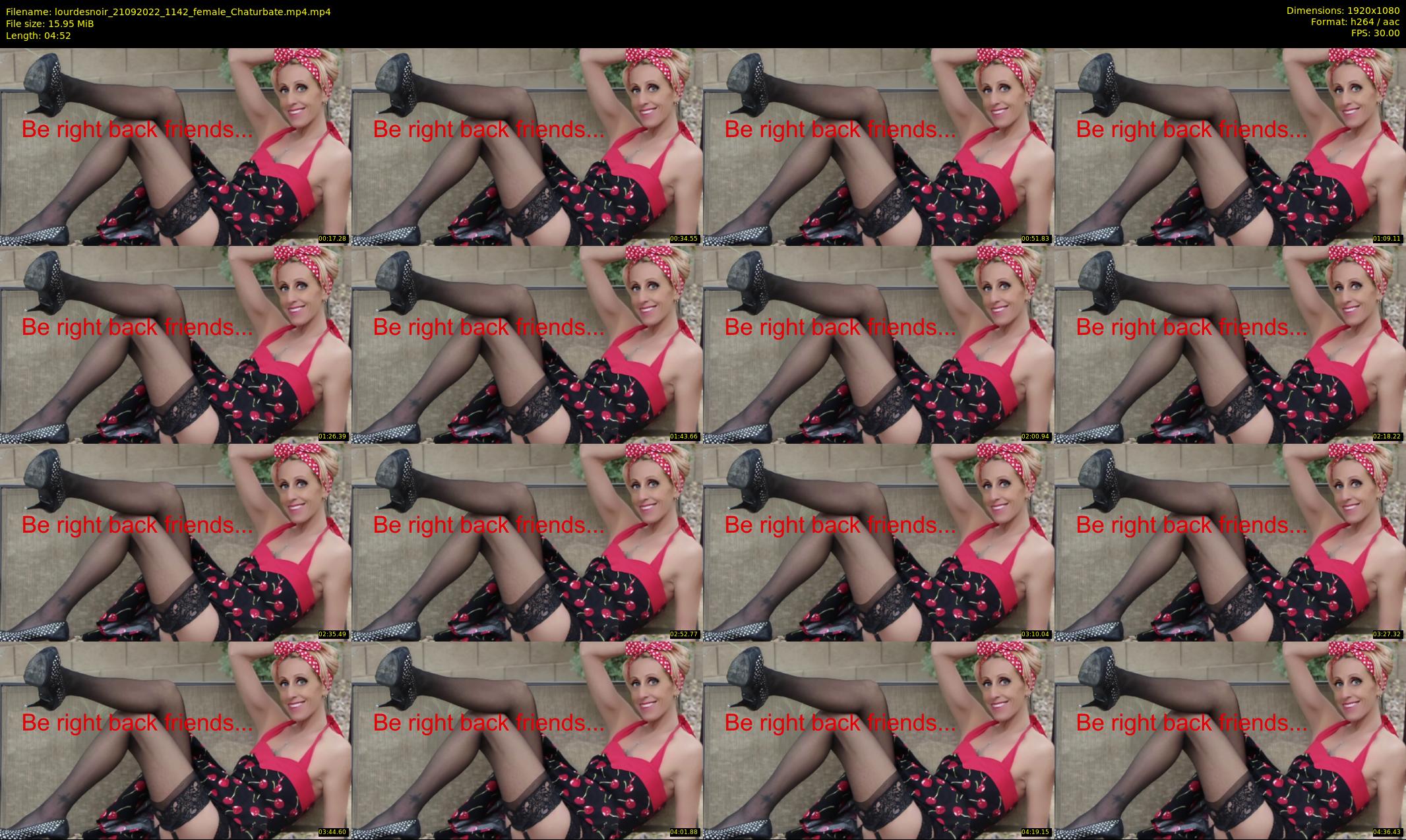 lourdesnoir — 5 minute Chaturbate female cam show recording, 1080p, Sep 21, 2022