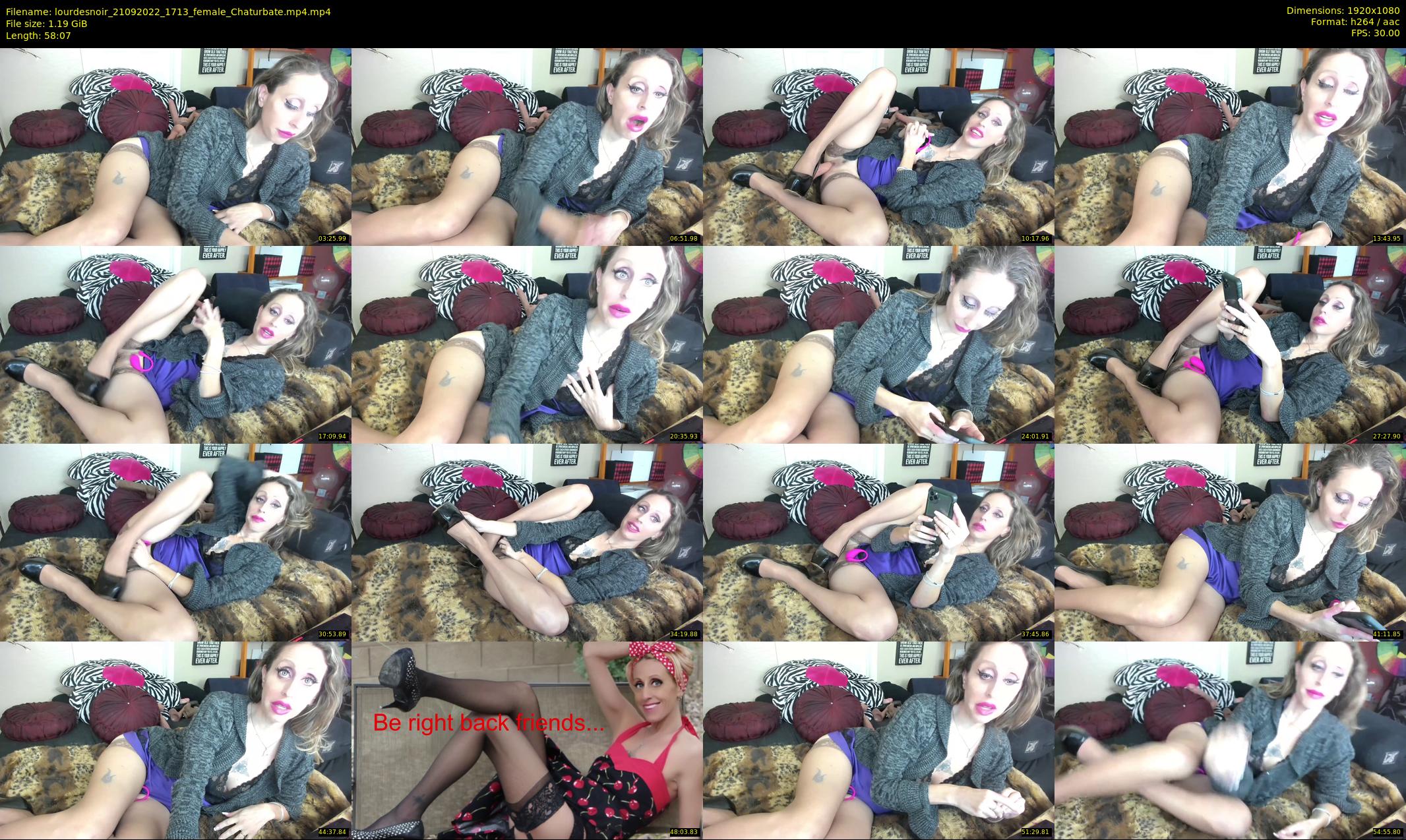 lourdesnoir — 59 minute Chaturbate female cam show recording, 1080p, Sep 21, 2022