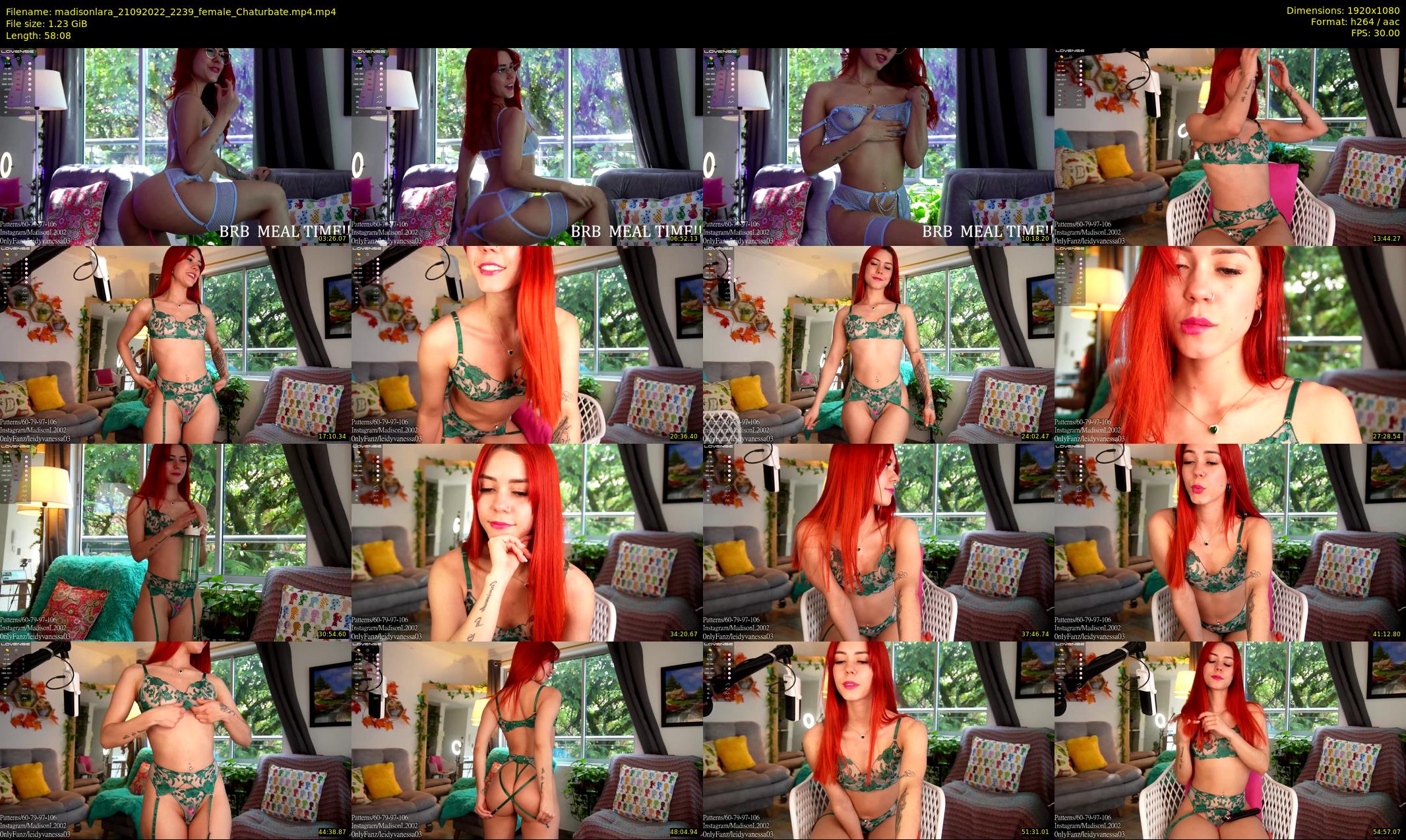madisonlara — 59 minute Chaturbate female cam show recording, 1080p, Sep 21, 2022