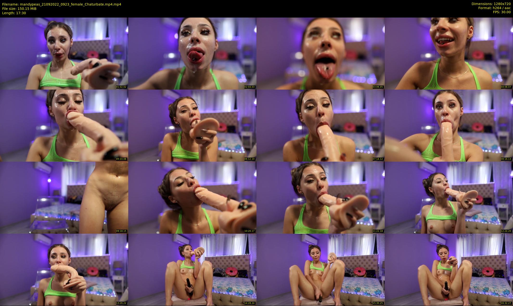 mandypeas — 18 minute Chaturbate female cam show recording, 720p, Sep 21, 2022