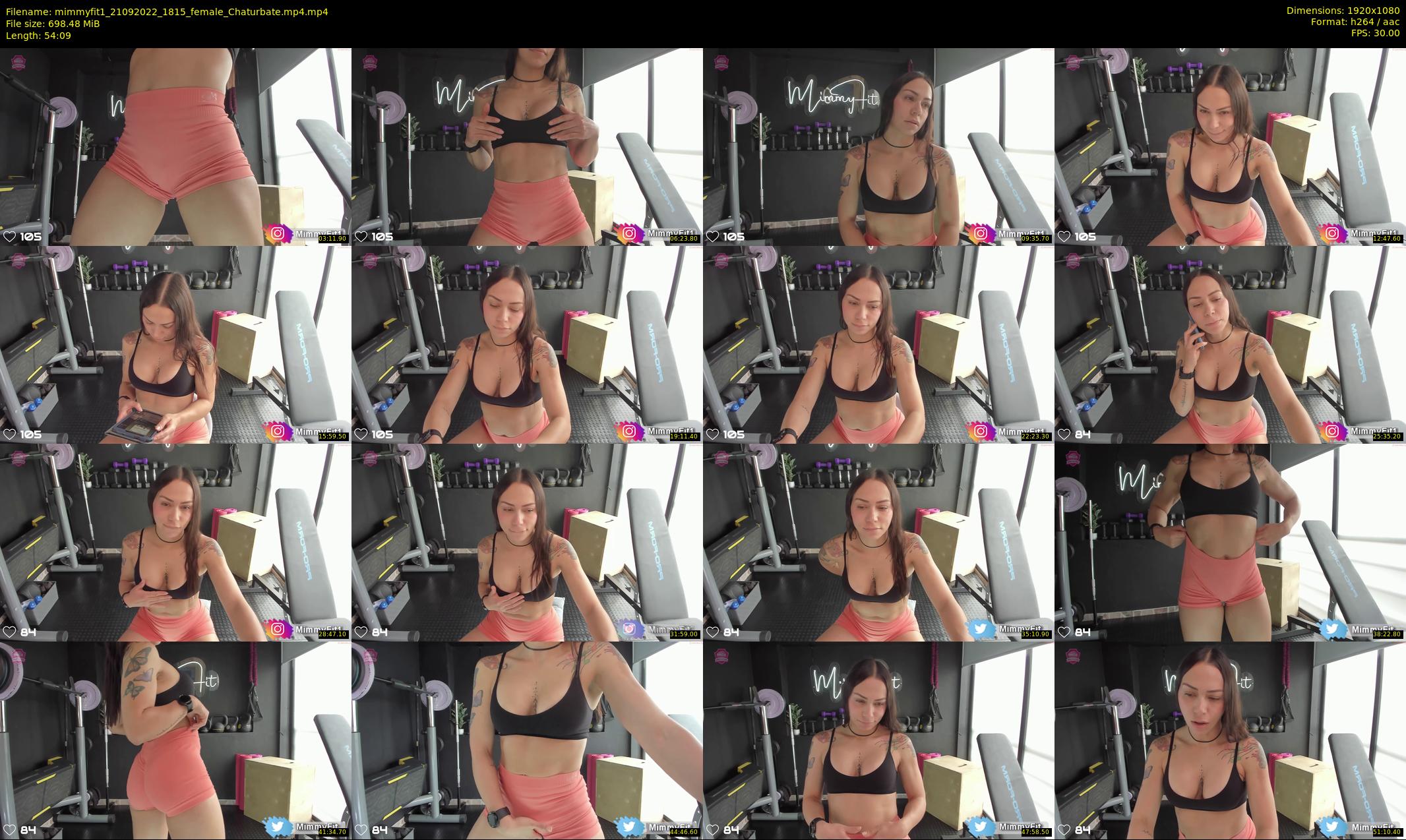 mimmyfit1 — 55 minute Chaturbate female cam show recording, 1080p, Sep 21, 2022