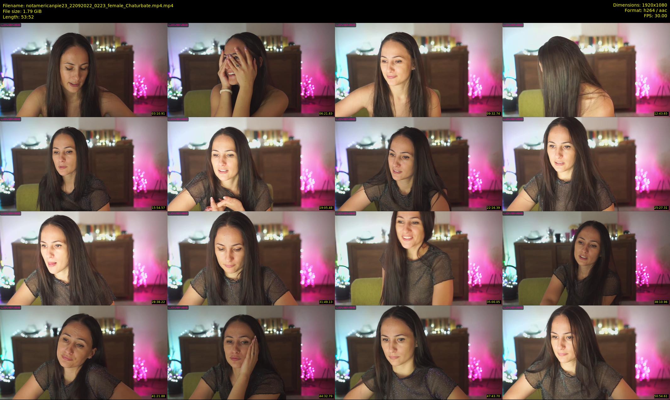 notamericanpie23 — 54 minute Chaturbate female cam show recording, 1080p, Sep 22, 2022