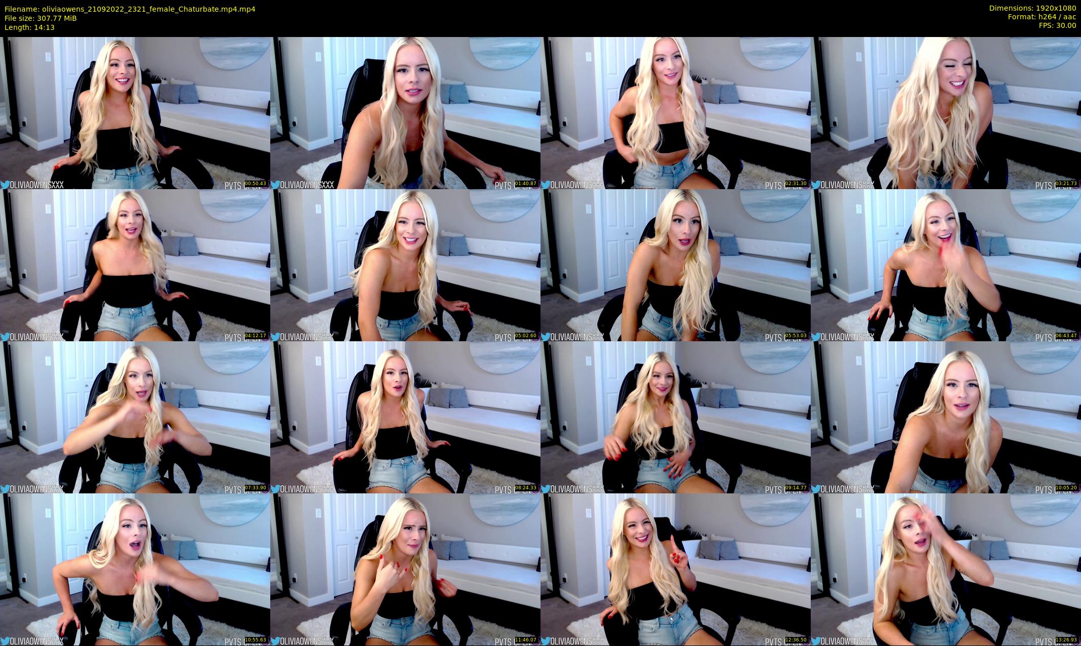 oliviaowens — 15 minute Chaturbate female cam show recording, 1080p, Sep 21, 2022