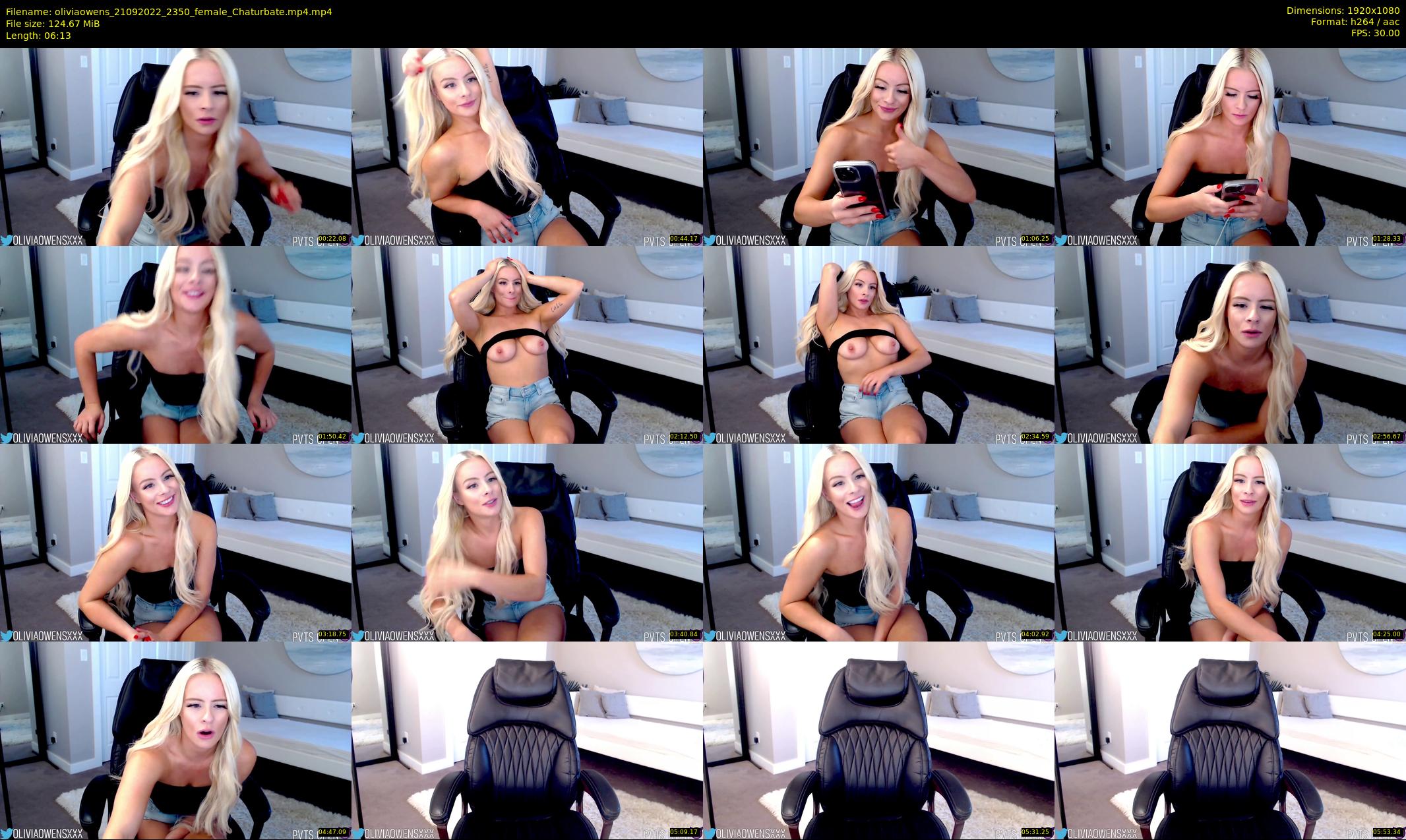 oliviaowens — 7 minute Chaturbate female cam show recording, 1080p, Sep 21, 2022