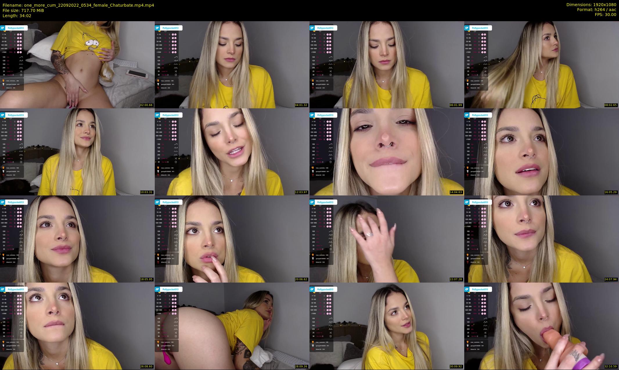 one_more_cum — 35 minute Chaturbate couple cam show recording, 1080p, Sep 22, 2022