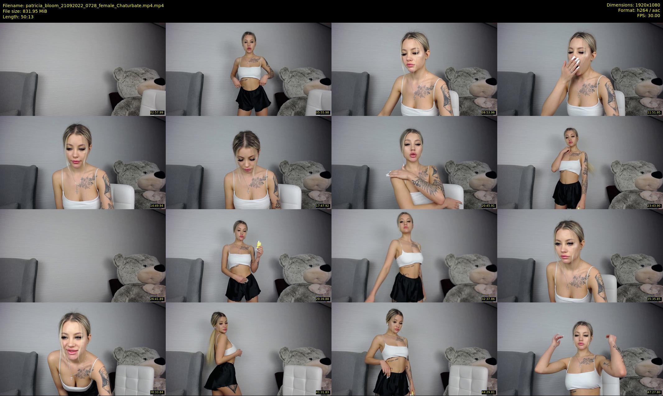 patricia_bloom — 51 minute Chaturbate female cam show recording, 1080p, Sep 21, 2022