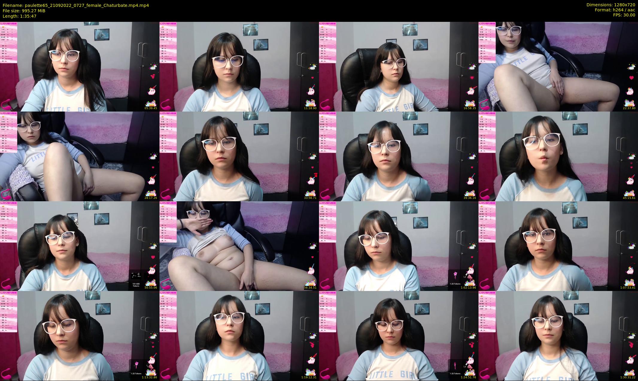 paulette65 — 96 minute Chaturbate female cam show recording, 720p, Sep 21, 2022