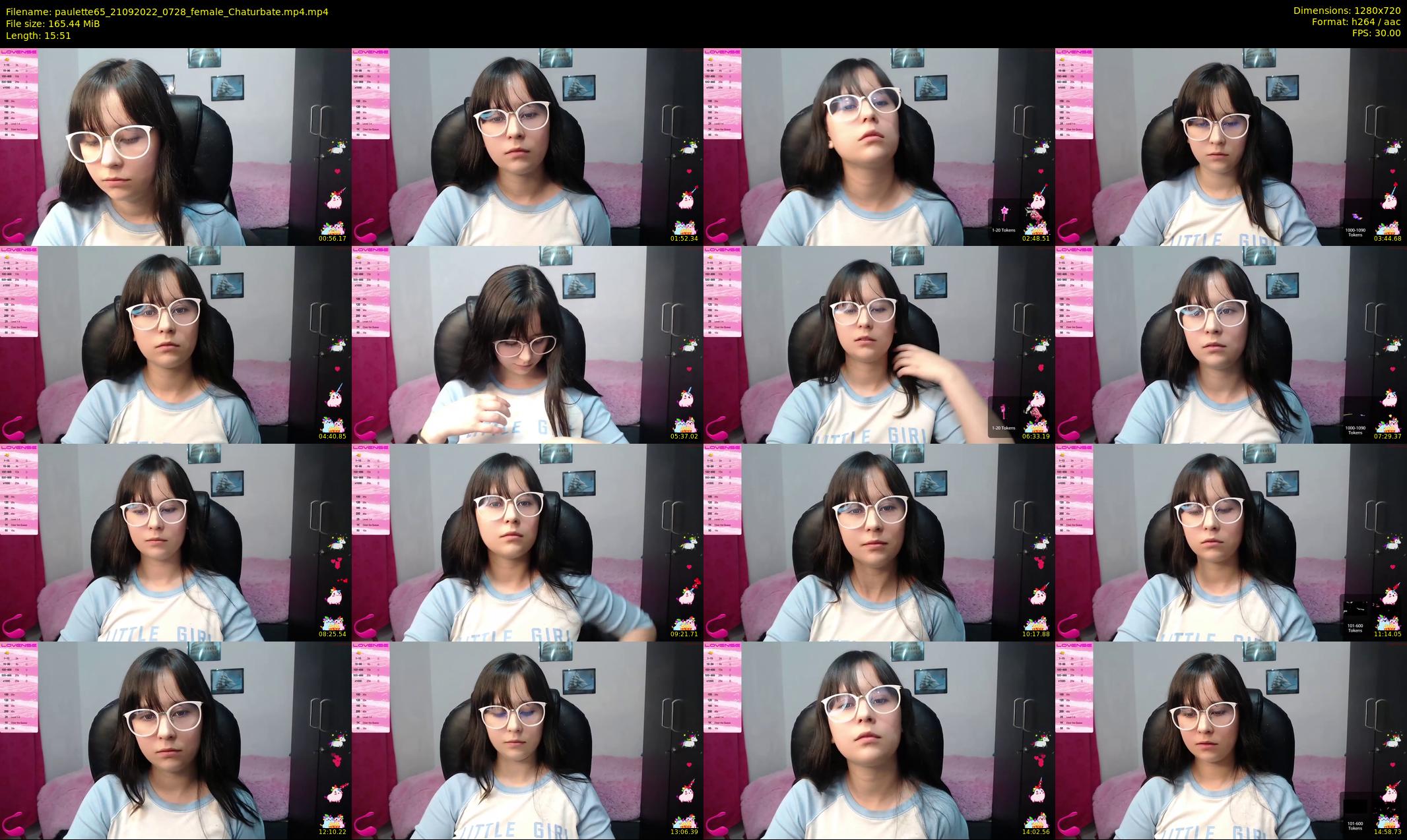 paulette65 — 16 minute Chaturbate female cam show recording, 720p, Sep 21, 2022