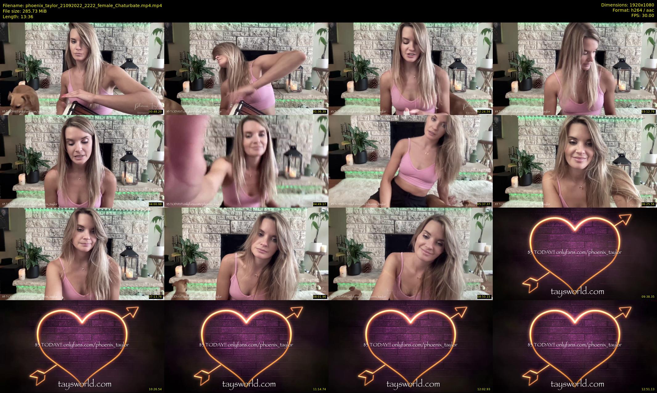 phoenix_taylor — 14 minute Chaturbate female cam show recording, 1080p, Sep 21, 2022