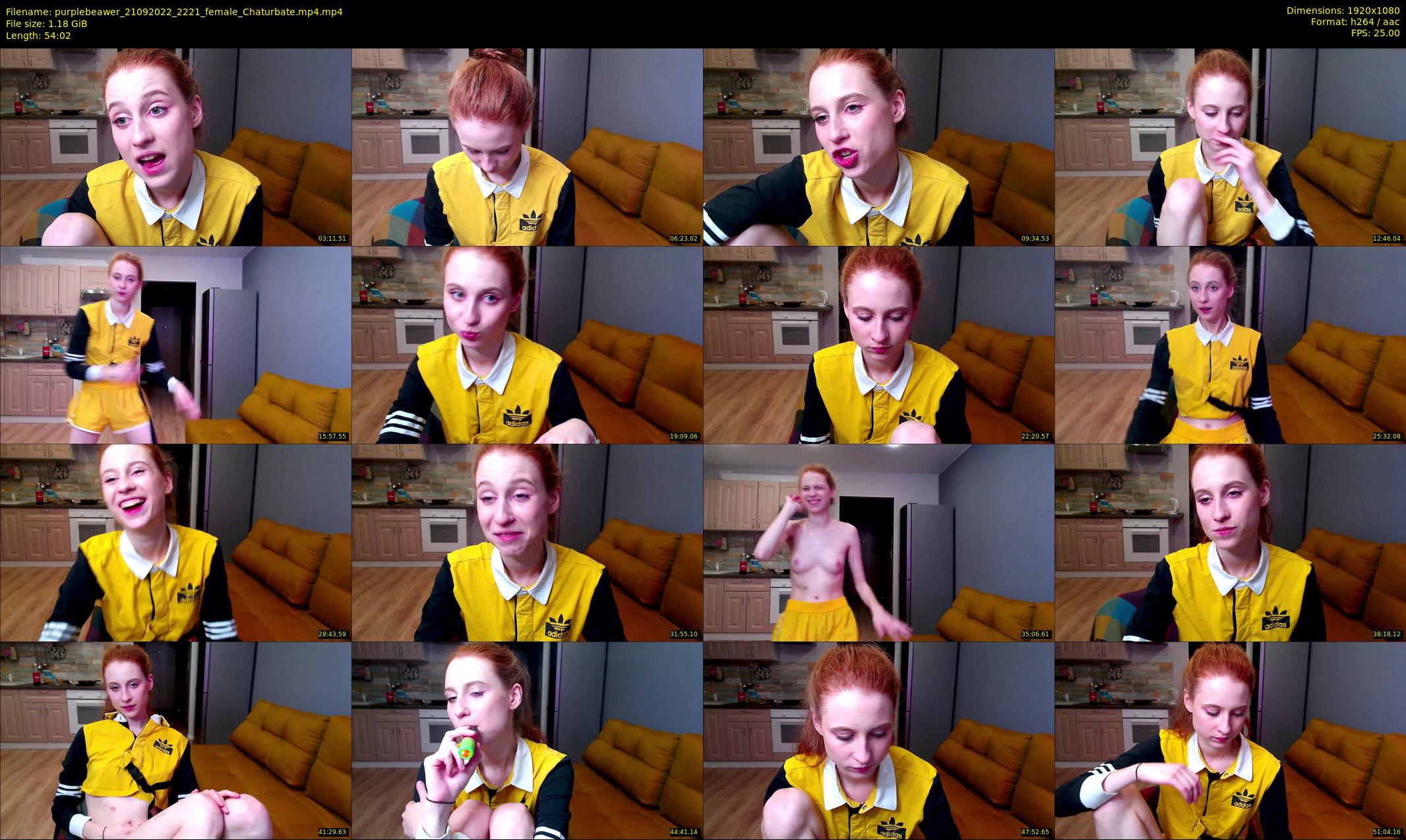purplebeawer — 55 minute Chaturbate female cam show recording, 1080p, Sep 21, 2022