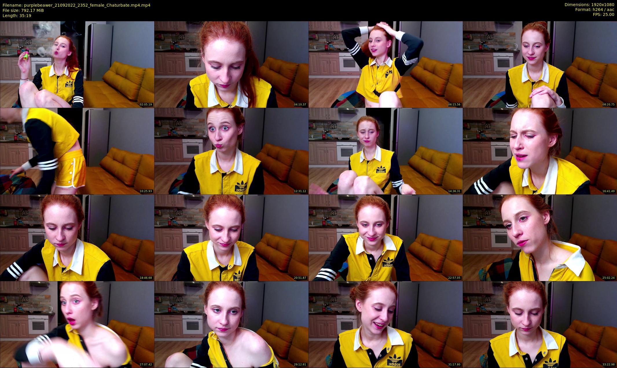purplebeawer — 36 minute Chaturbate female cam show recording, 1080p, Sep 21, 2022