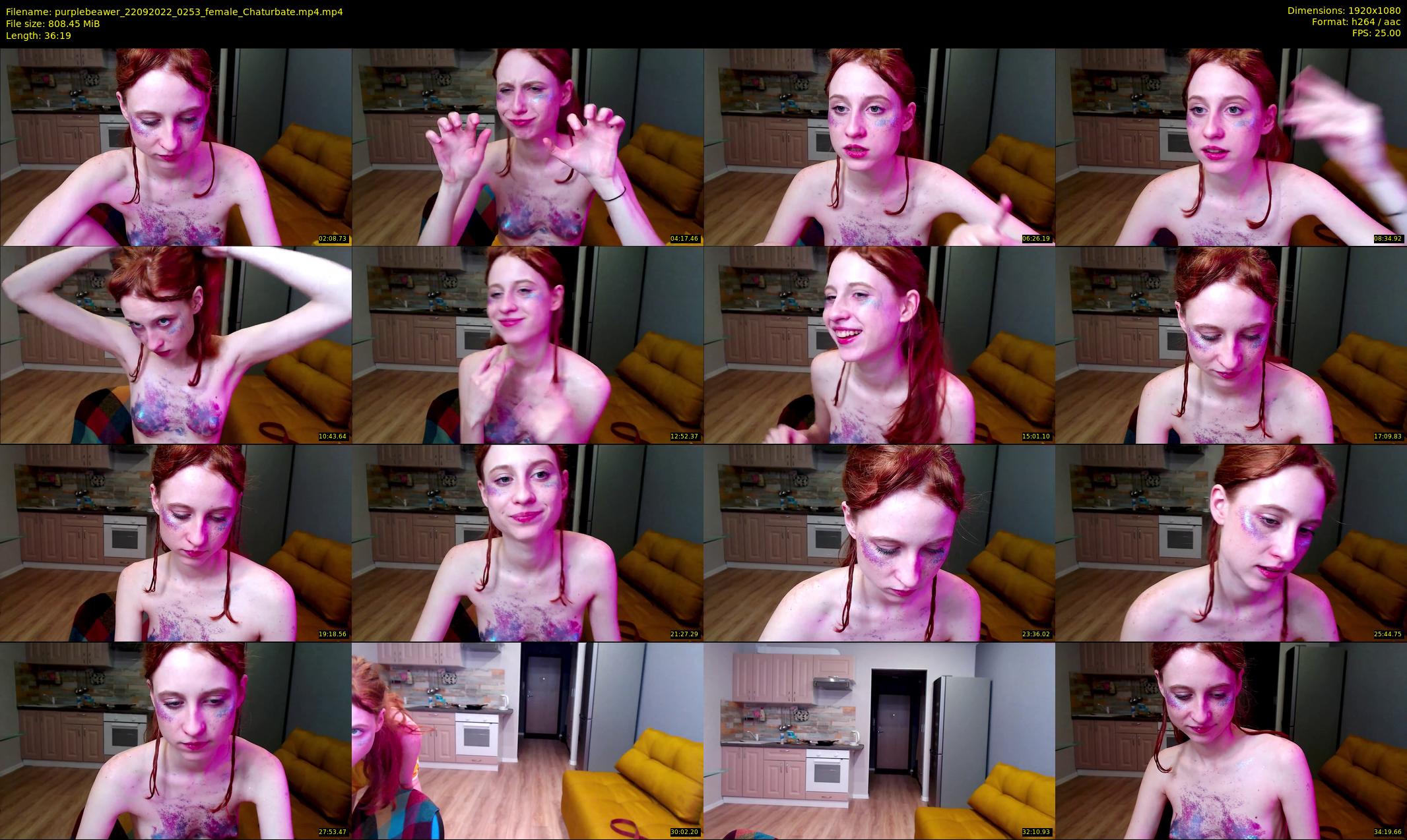 purplebeawer — 37 minute Chaturbate female cam show recording, 1080p, Sep 22, 2022
