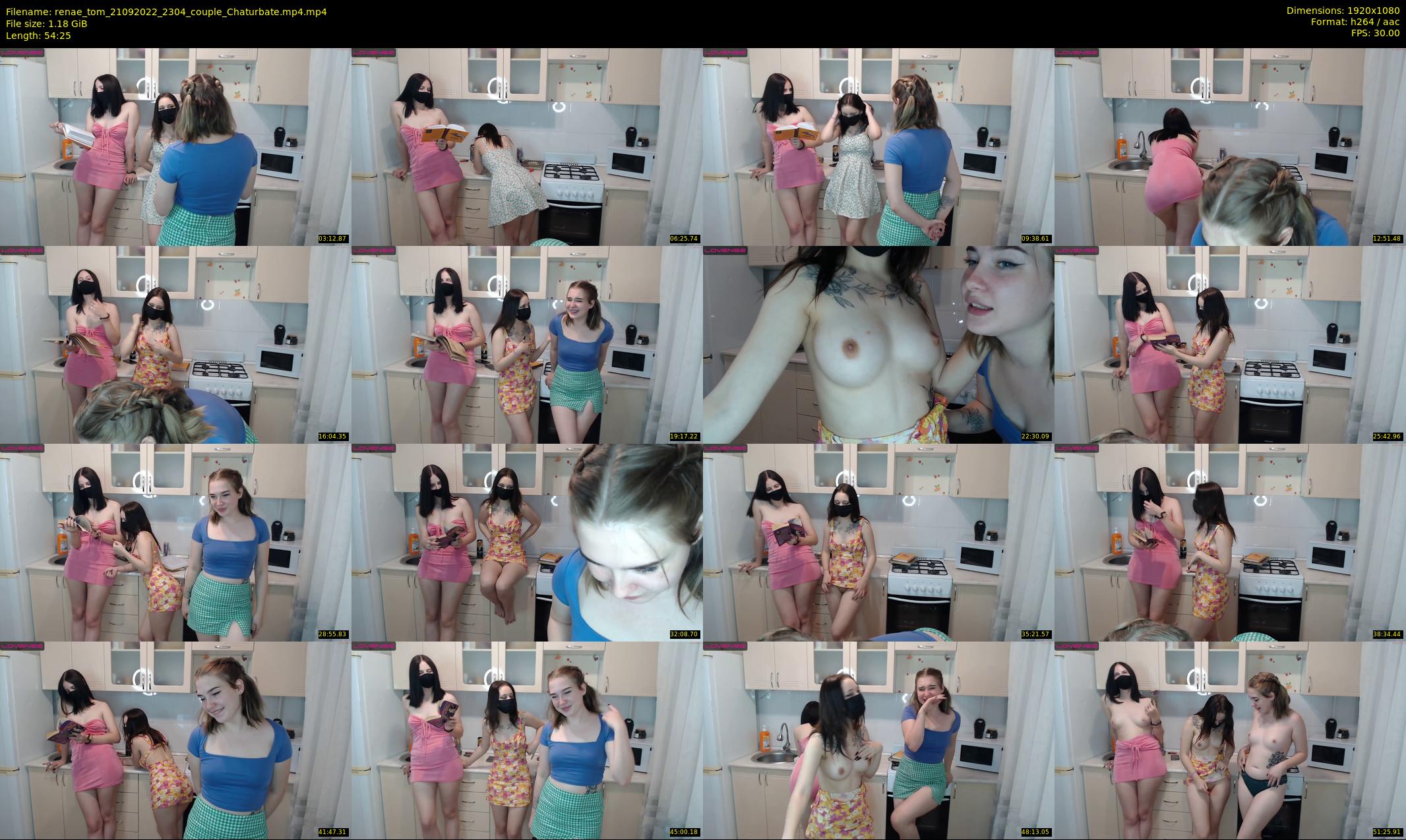 renae_tom — 55 minute Chaturbate couple cam show recording, 1080p, Sep 21, 2022