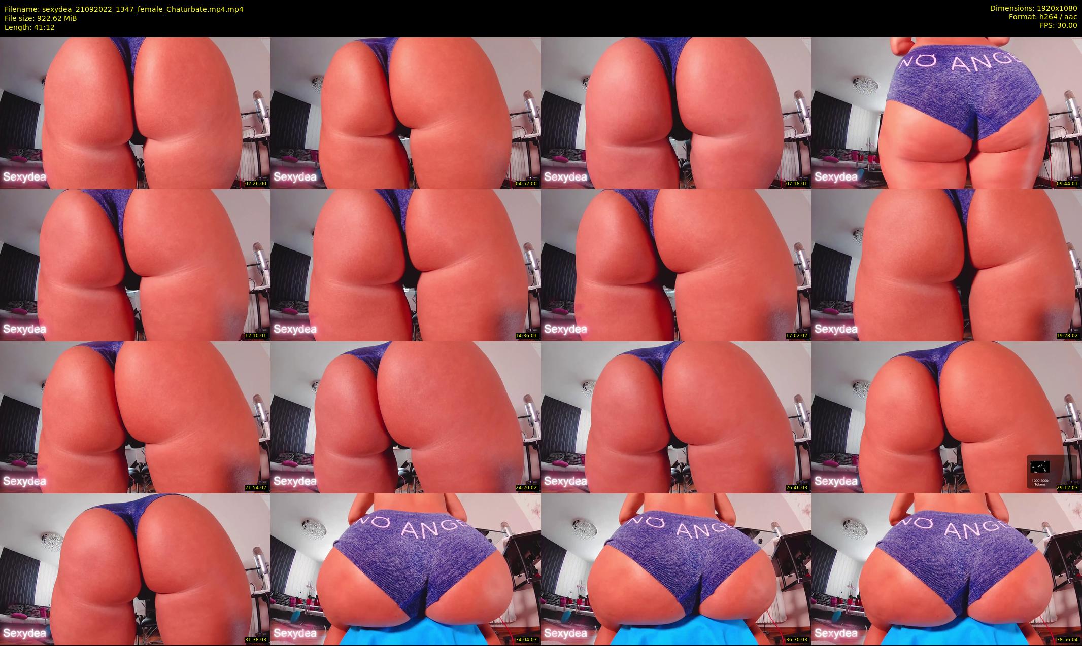 sexydea — 42 minute Chaturbate female cam show recording, 1080p, Sep 21, 2022