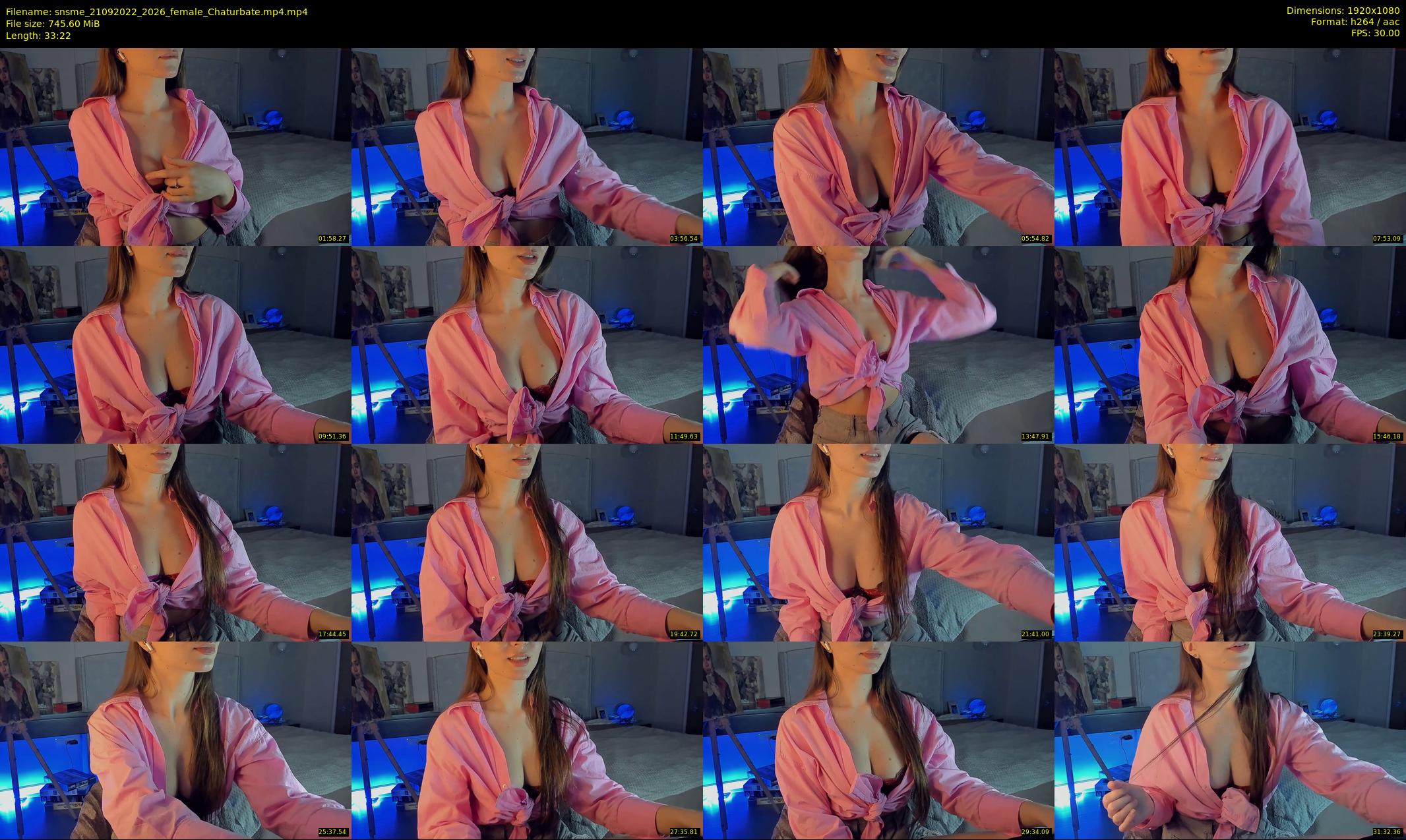 snsme — 34 minute Chaturbate female cam show recording, 1080p, Sep 21, 2022