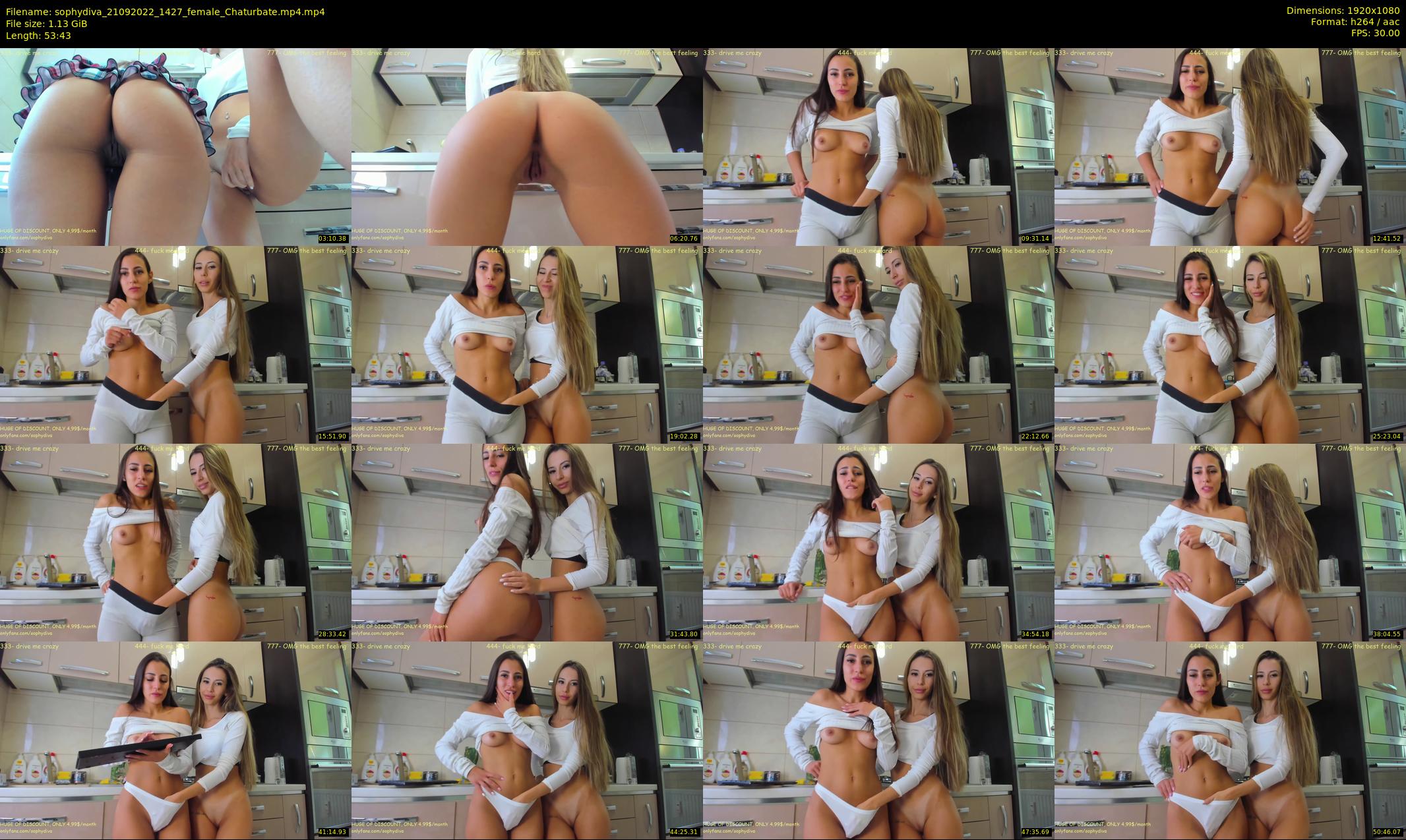 sophydiva — 54 minute Chaturbate female cam show recording, 1080p, Sep 21, 2022