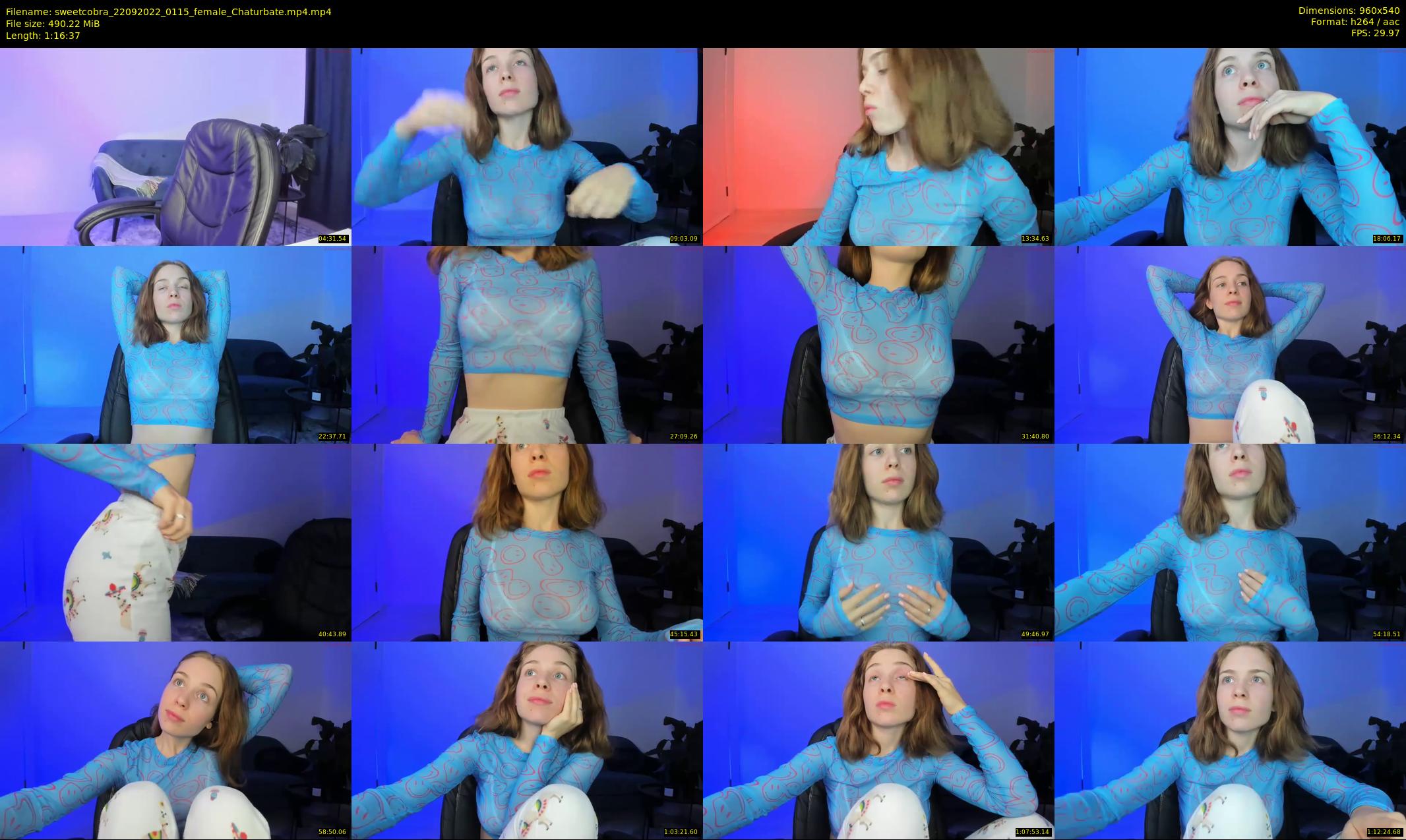 sweetcobra — 77 minute Chaturbate female cam show recording, 480p, Sep 22, 2022