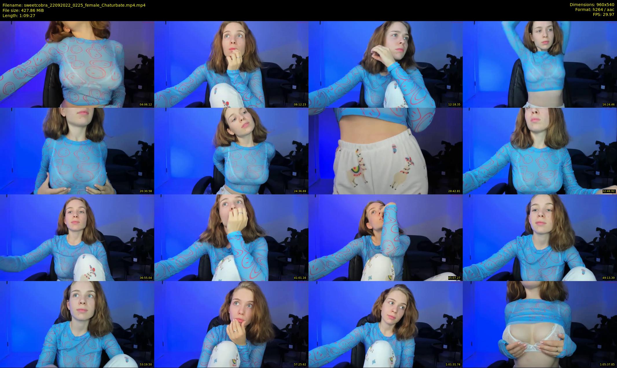 sweetcobra — 70 minute Chaturbate female cam show recording, 480p, Sep 22, 2022