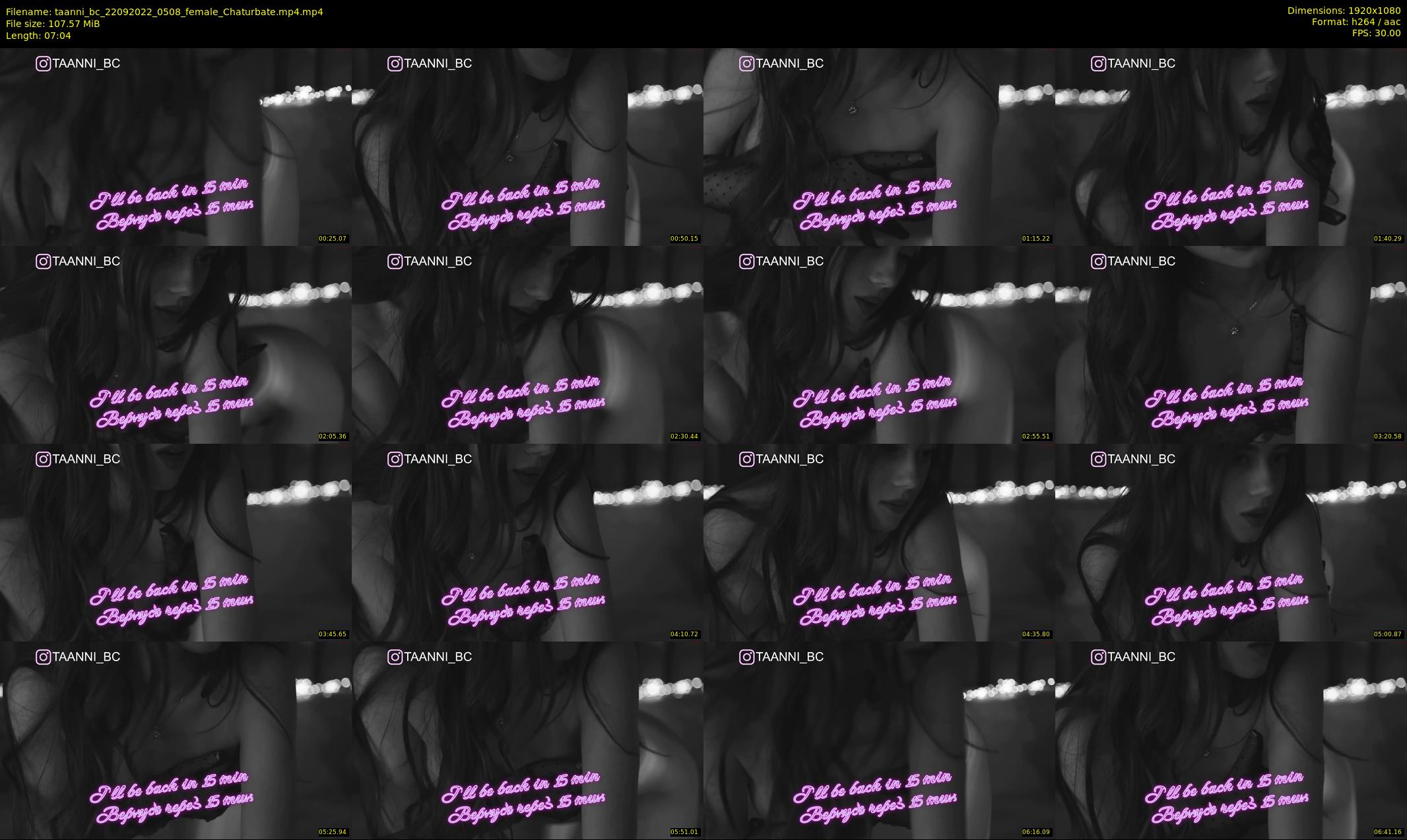 taanni_bc — 8 minute Chaturbate female cam show recording, 1080p, Sep 22, 2022